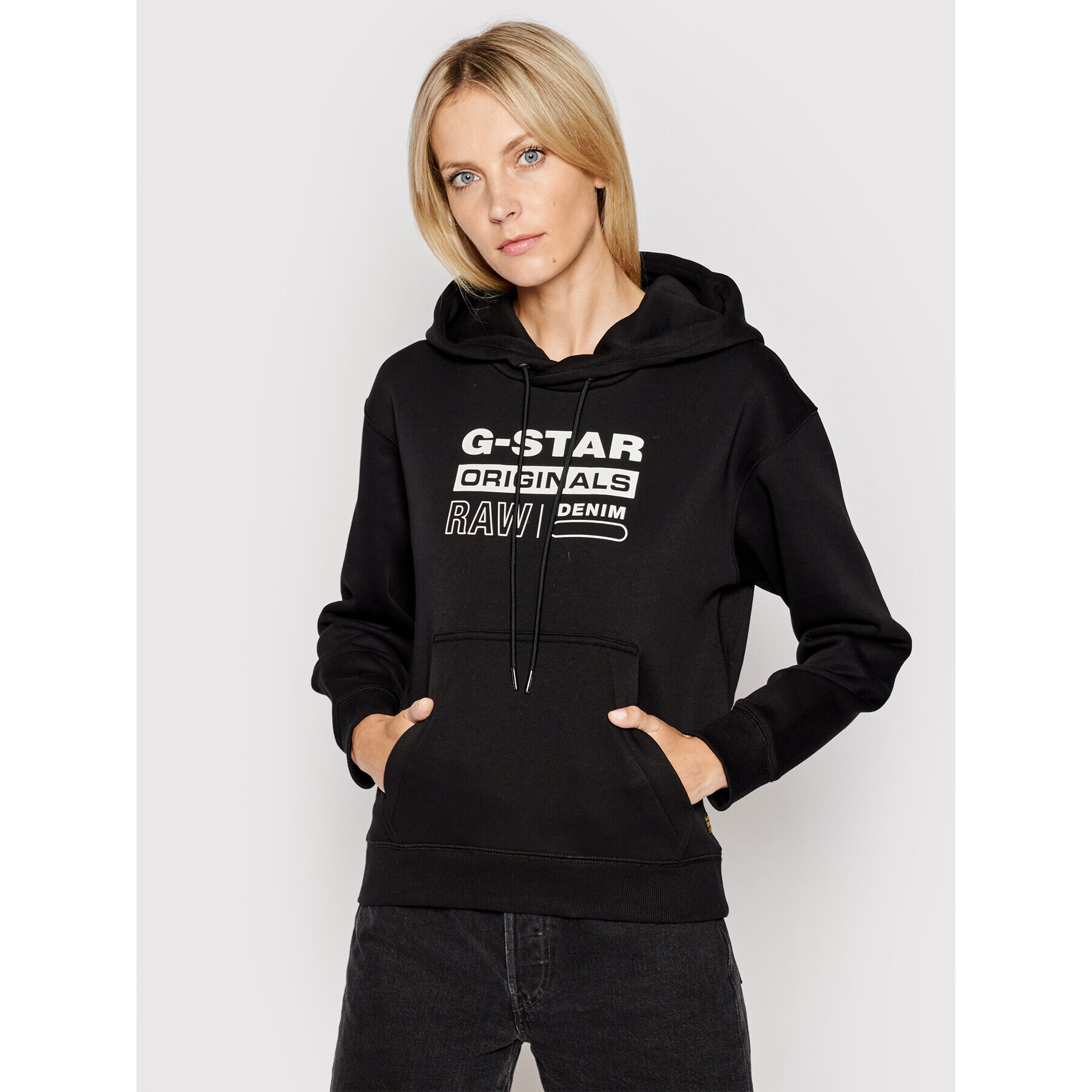 G-Star Raw Суитшърт Premium Core D20760-C235-6484 Черен Regular Fit - Pepit.bg