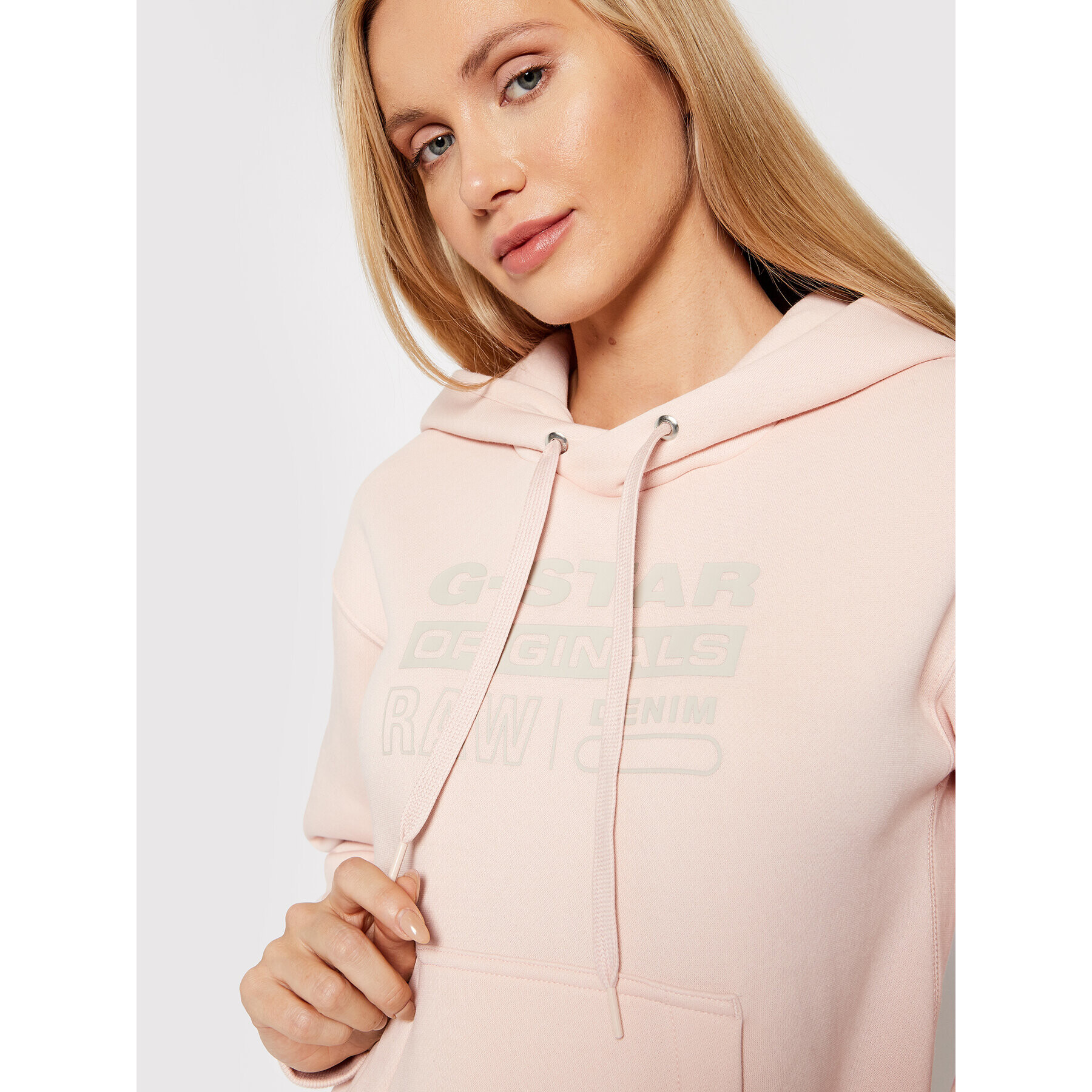 G-Star Raw Суитшърт Premium Core D20760-C235-7176 Розов Regular Fit - Pepit.bg