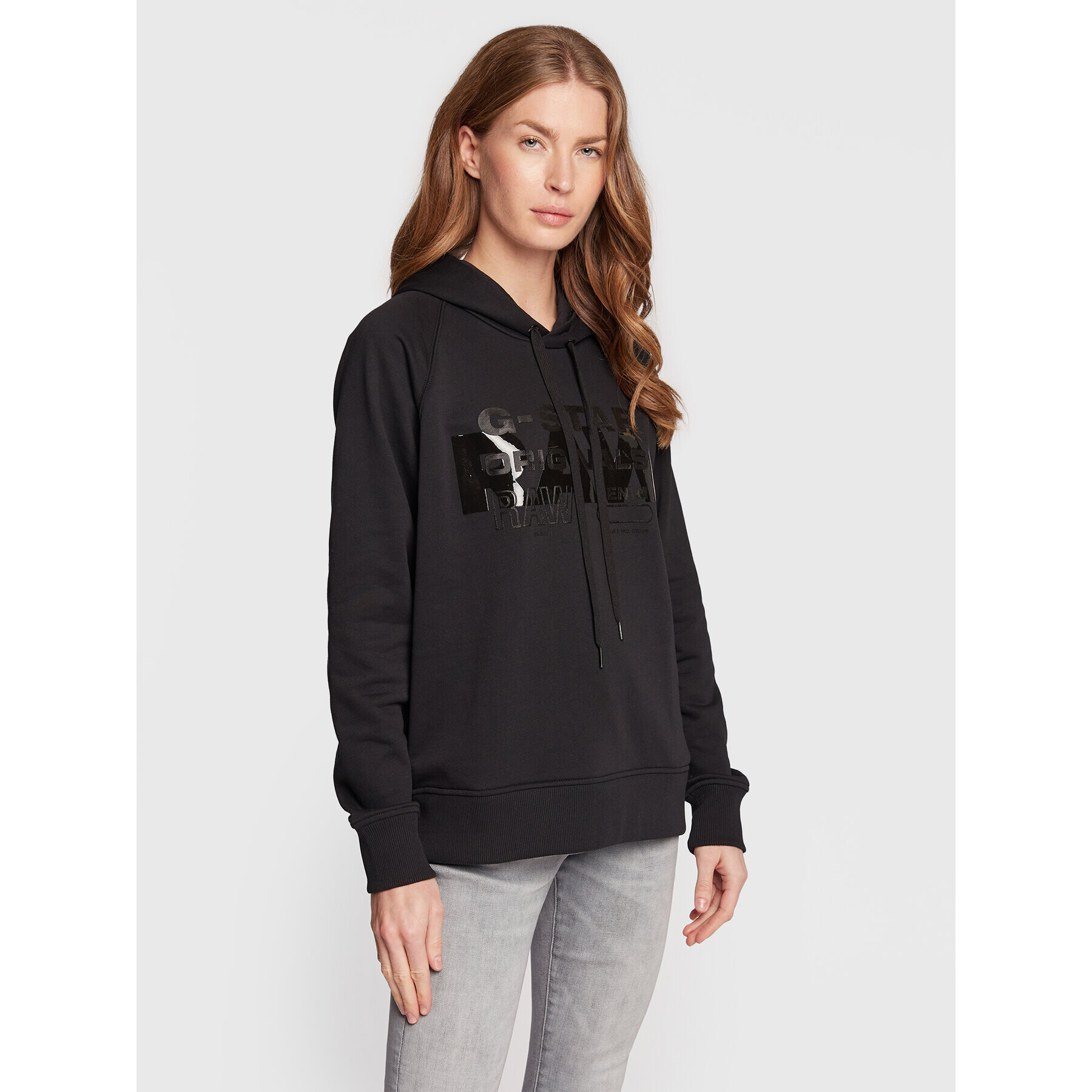 G-Star Raw Суитшърт Raglan D22117-A613-D301 Черен Regular Fit - Pepit.bg