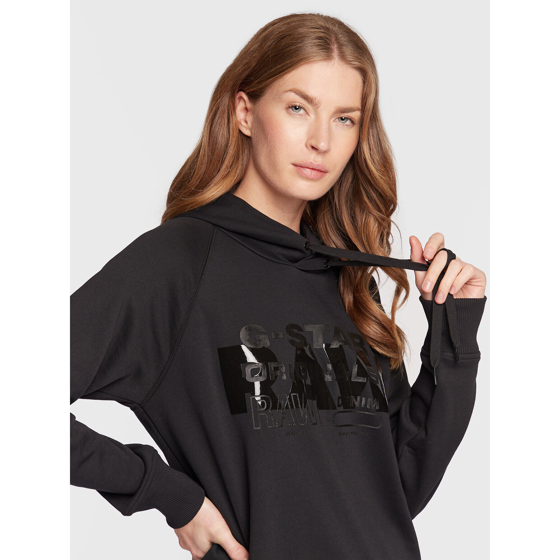 G-Star Raw Суитшърт Raglan D22117-A613-D301 Черен Regular Fit - Pepit.bg