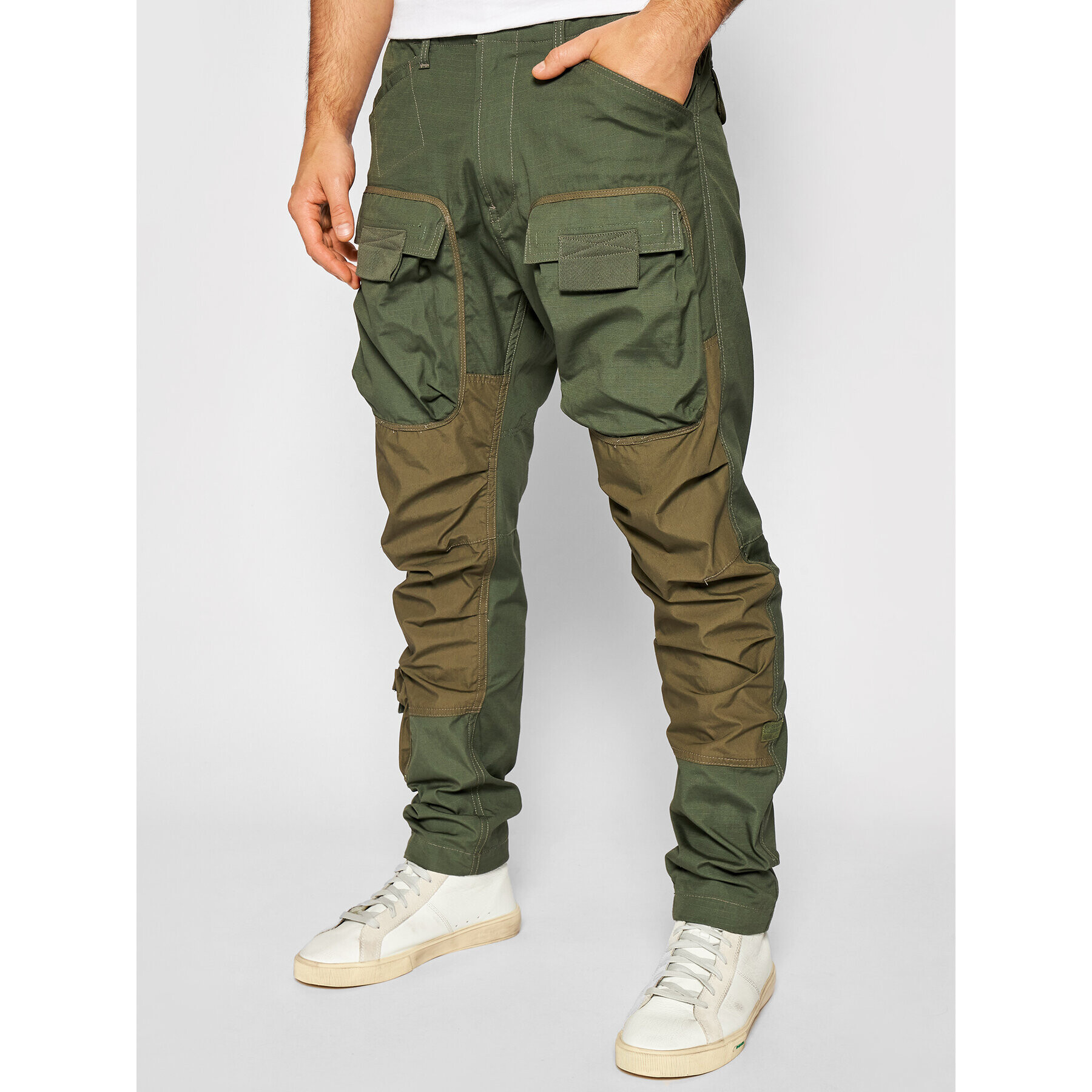 G-Star Raw Текстилни панталони 3D Cargo D19756-9706-B111 Зелен Regular Fit - Pepit.bg