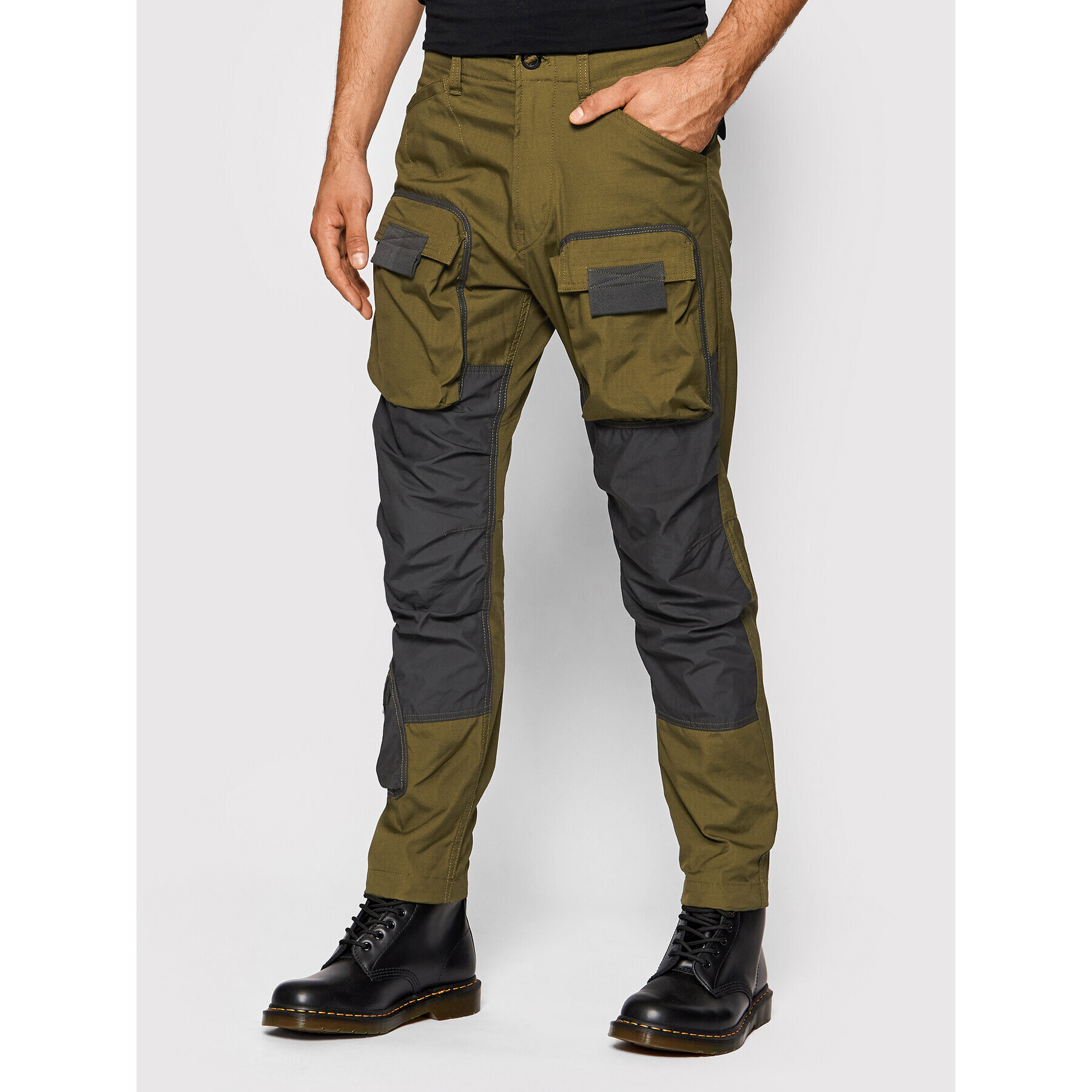 G-Star Raw Текстилни панталони 3D Cargo D19756-9706-C744 Зелен Regular Fit - Pepit.bg