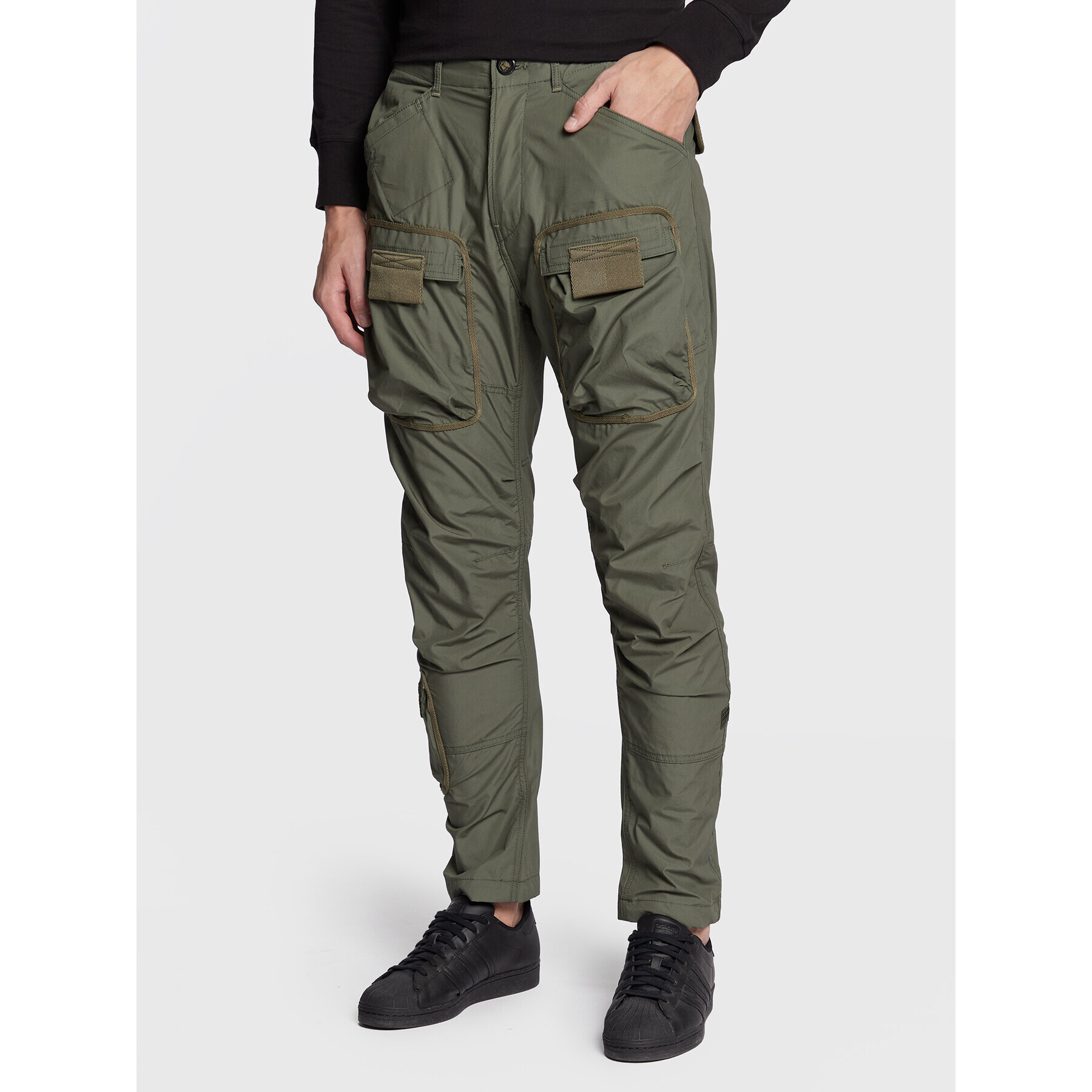 G-Star Raw Текстилни панталони 3D Cargo D19756-A790-8165 Зелен Regular Fit - Pepit.bg