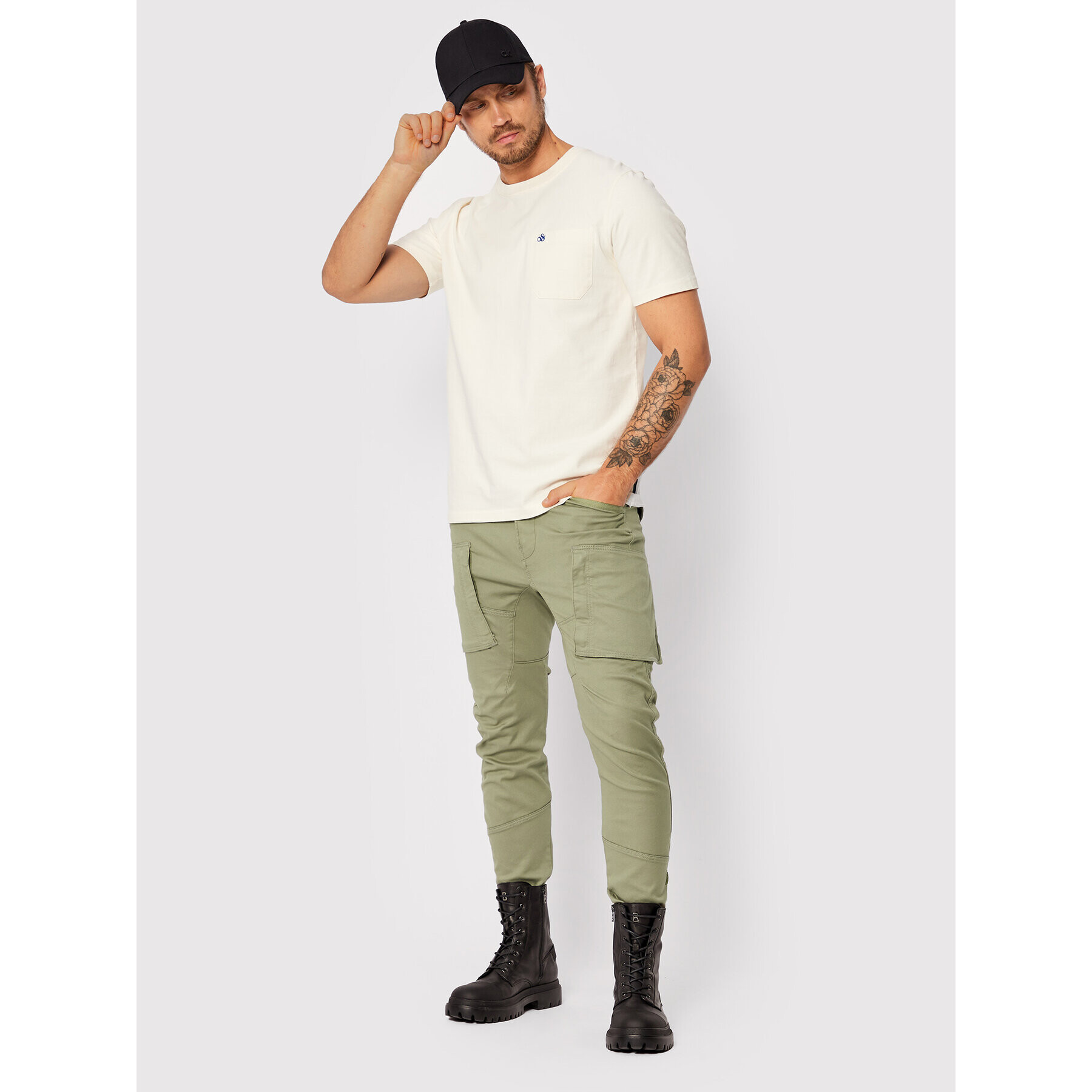 G-Star Raw Текстилни панталони 3D D18928-C105-2199 Зелен Skinny Fit - Pepit.bg