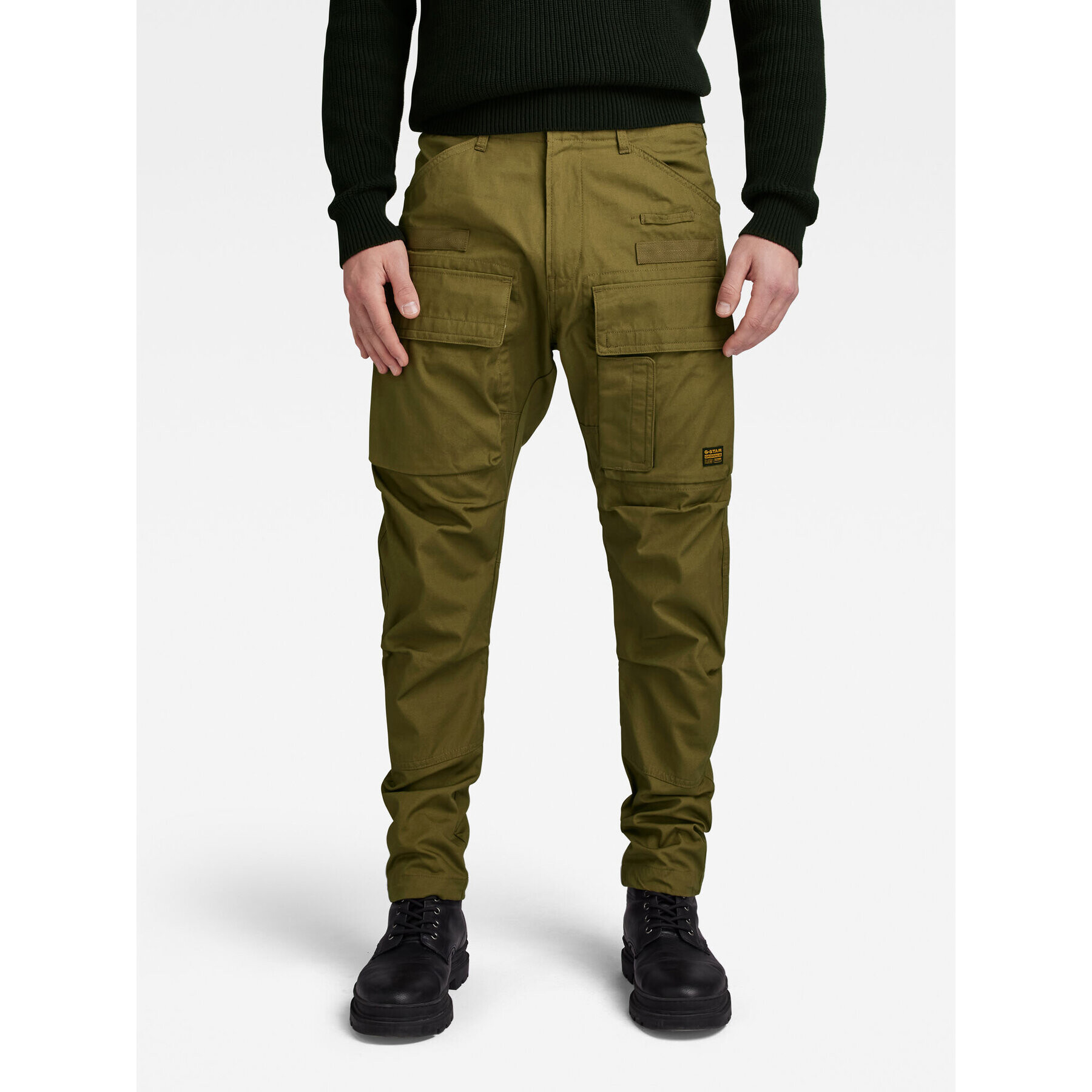 G-Star Raw Текстилни панталони 3D D23636-D384-C744 Зелен Tapered Fit - Pepit.bg