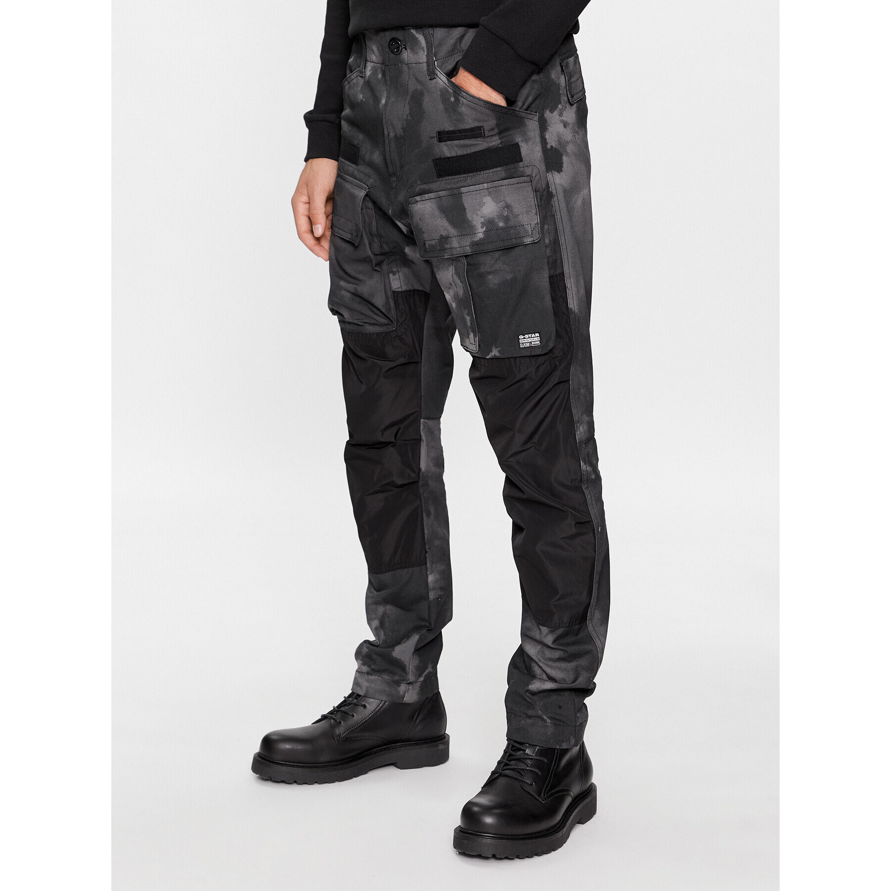 G-Star Raw Текстилни панталони 3D D23636-D386-G144 Сив Tapered Fit - Pepit.bg