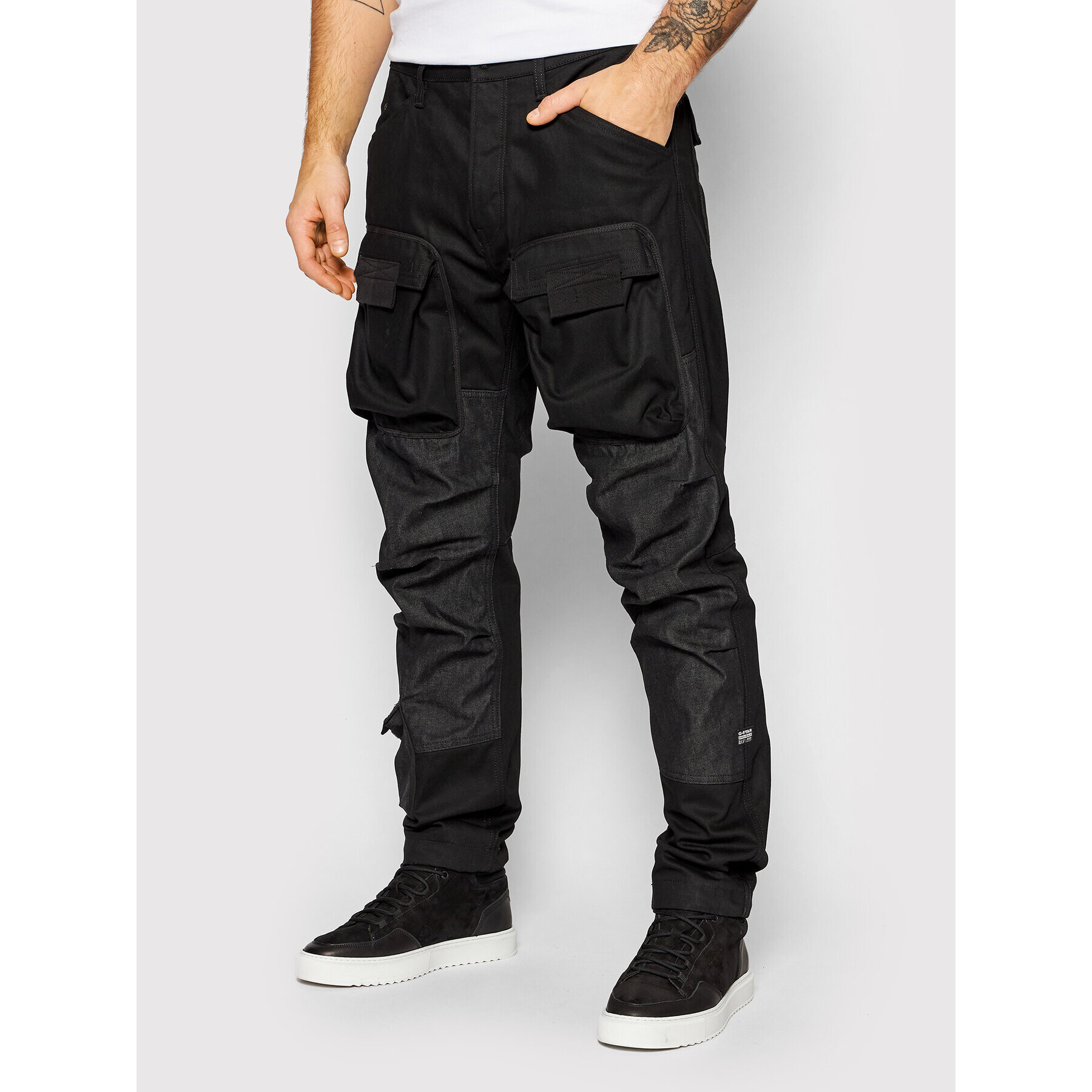 G-Star Raw Текстилни панталони Cargo D20621-C526-A810 Черен Straight Fit - Pepit.bg