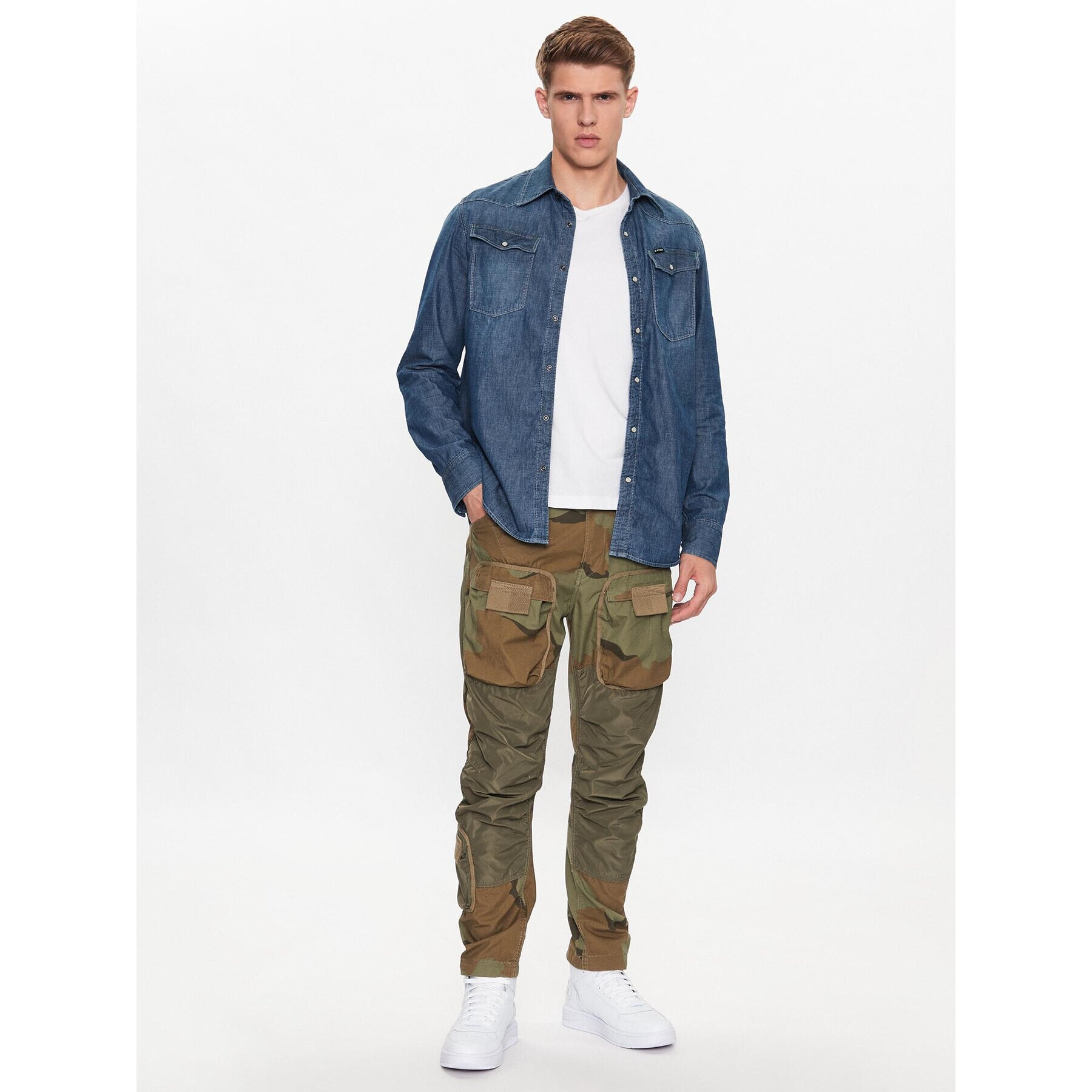 G-Star Raw Текстилни панталони D19756-D386-D936 Зелен Tapered Fit - Pepit.bg