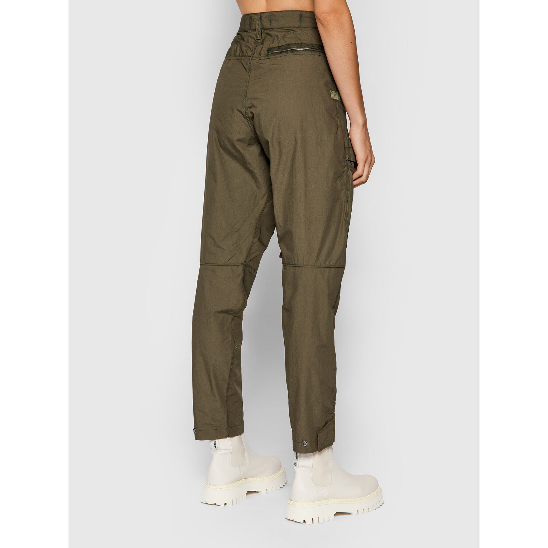 G-Star Raw Текстилни панталони Pabe Poplin Зелен Regular Fit - Pepit.bg
