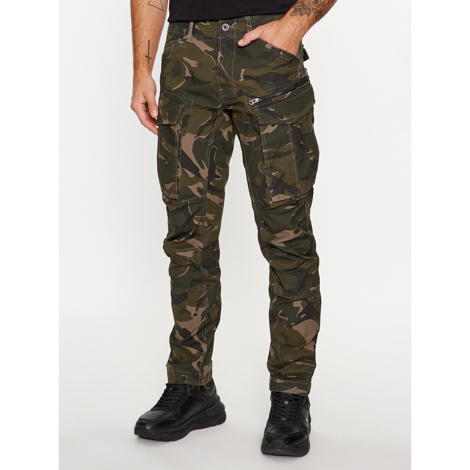 G-Star Raw Текстилни панталони Rovic 3D D02190-D223-D435 Зелен Tapered Fit - Pepit.bg