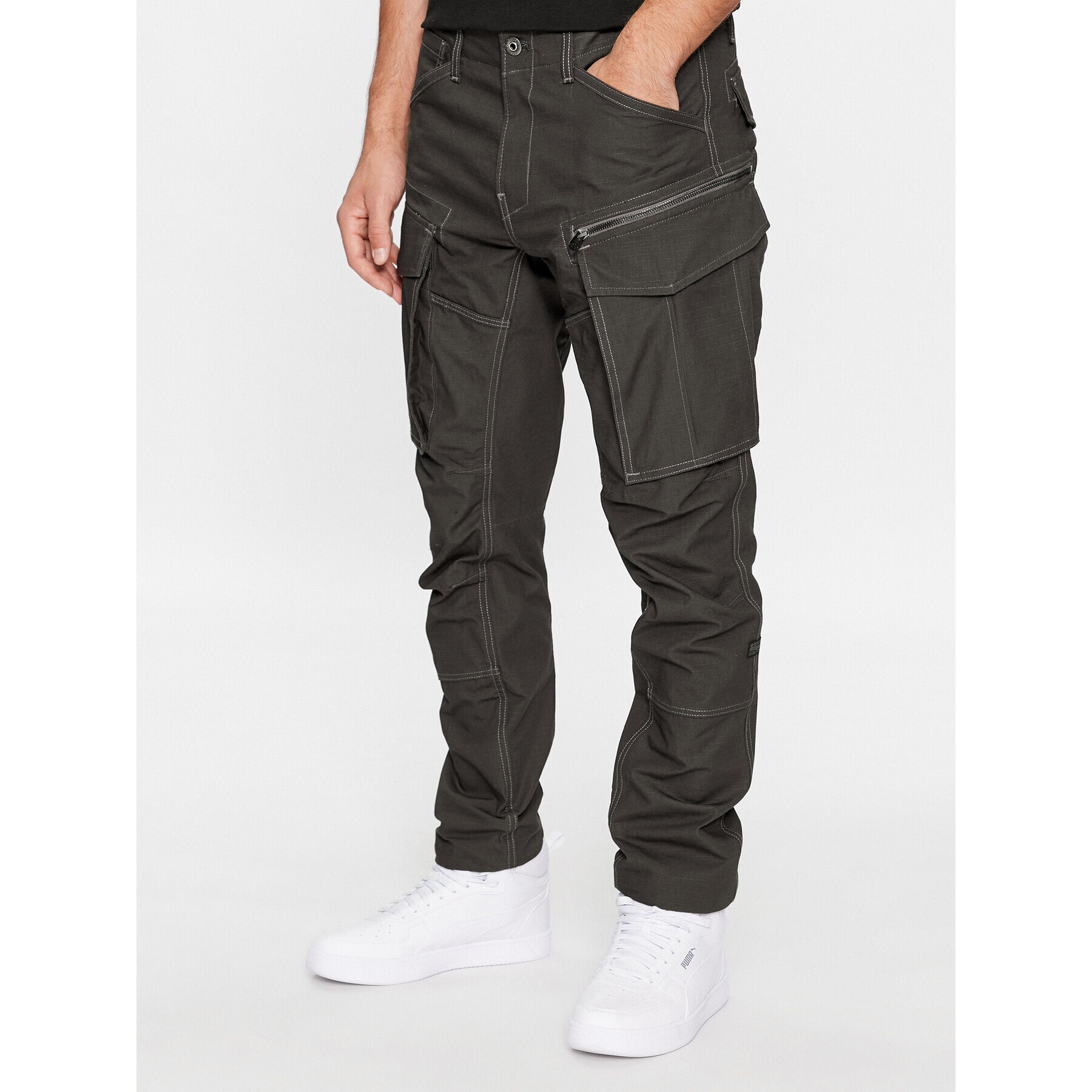 G-Star Raw Текстилни панталони Rovic D02190-D213-992 Сив Tapered Fit - Pepit.bg