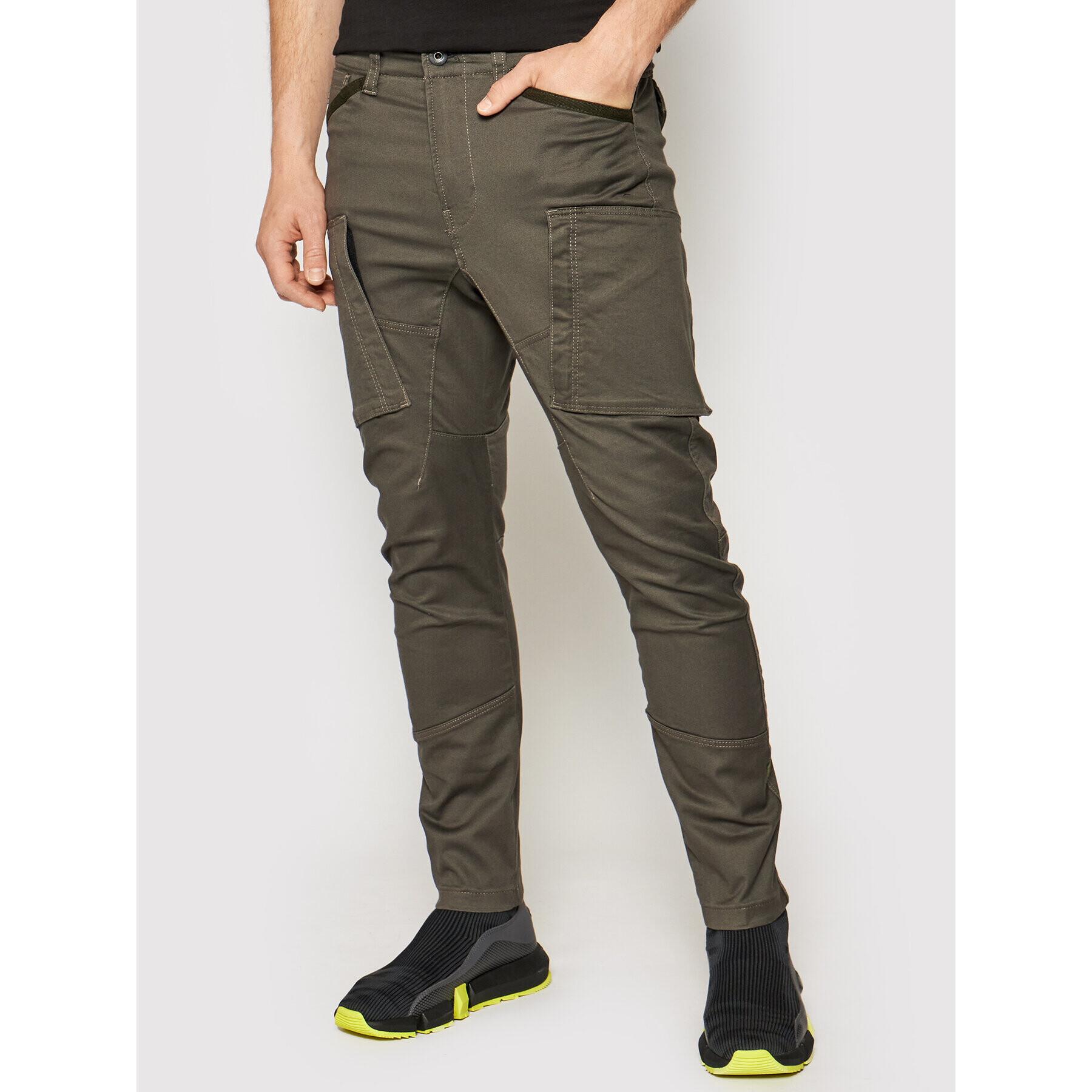 G-Star Raw Текстилни панталони Zip Pkt 3D D18928-C105-2210 Сив Skinny Fit - Pepit.bg