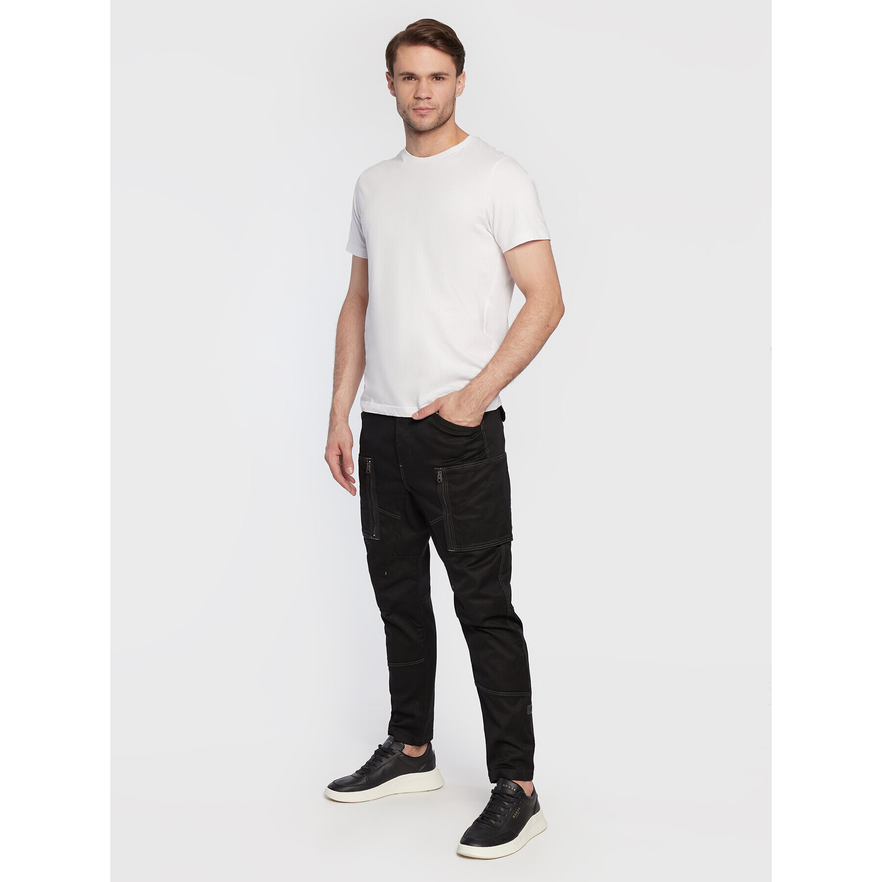 G-Star Raw Текстилни панталони Zip Pocket 3D D21975-C105-6484 Черен Skinny Fit - Pepit.bg