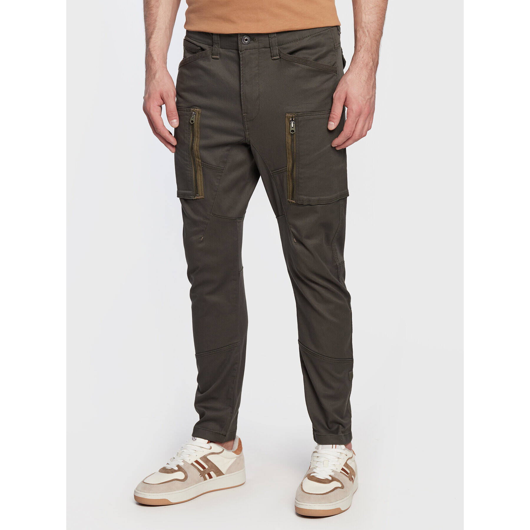 G-Star Raw Текстилни панталони Zip Pocket 3D D21975-C105-995 Сив Skinny Fit - Pepit.bg