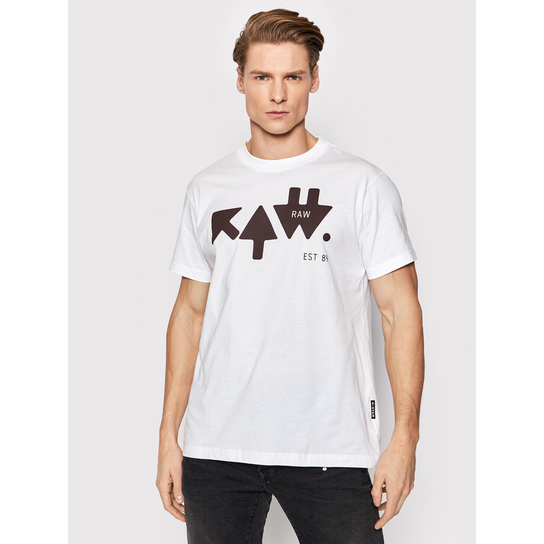 G-Star Raw Тишърт Arrow D21182-336-110 Бял Regular Fit - Pepit.bg