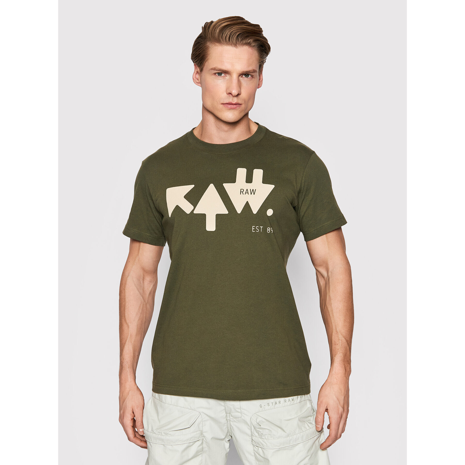G-Star Raw Тишърт Arrow D21182-336-B230 Зелен Regular Fit - Pepit.bg
