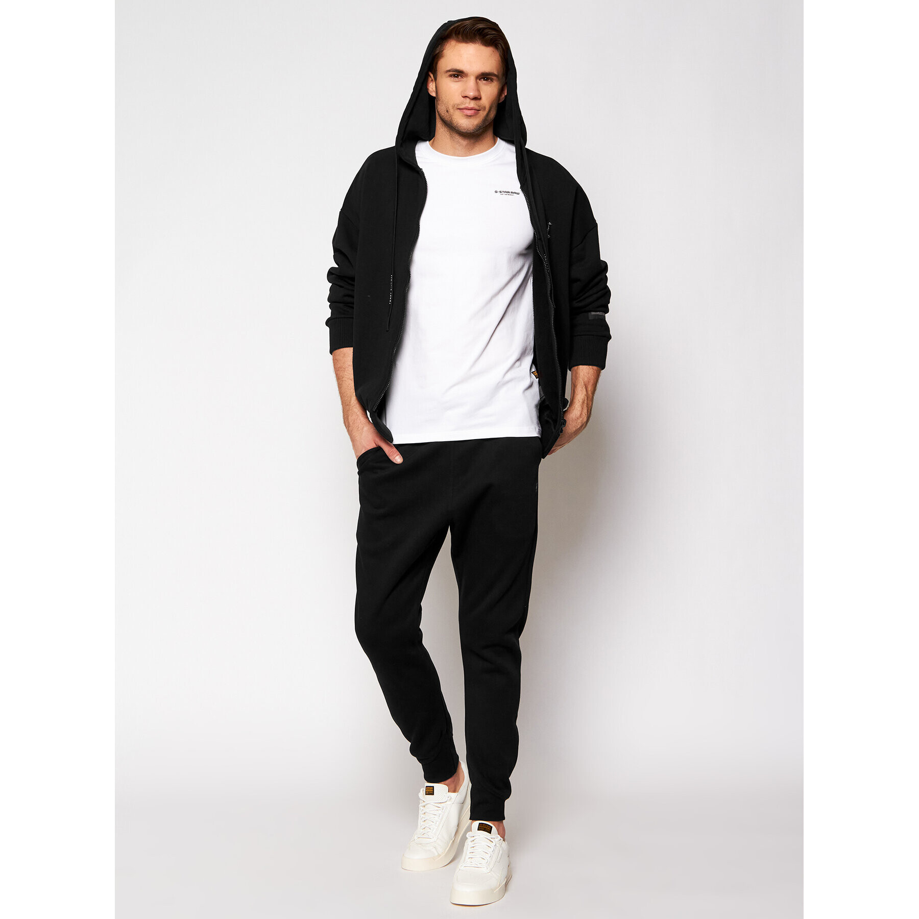 G-Star Raw Тишърт Base D19070-C723-110 Бял Slim Fit - Pepit.bg