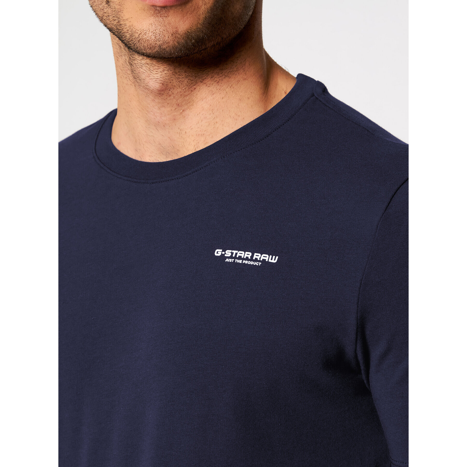 G-Star Raw Тишърт Base D19070-C723-6067 Тъмносин Slim Fit - Pepit.bg