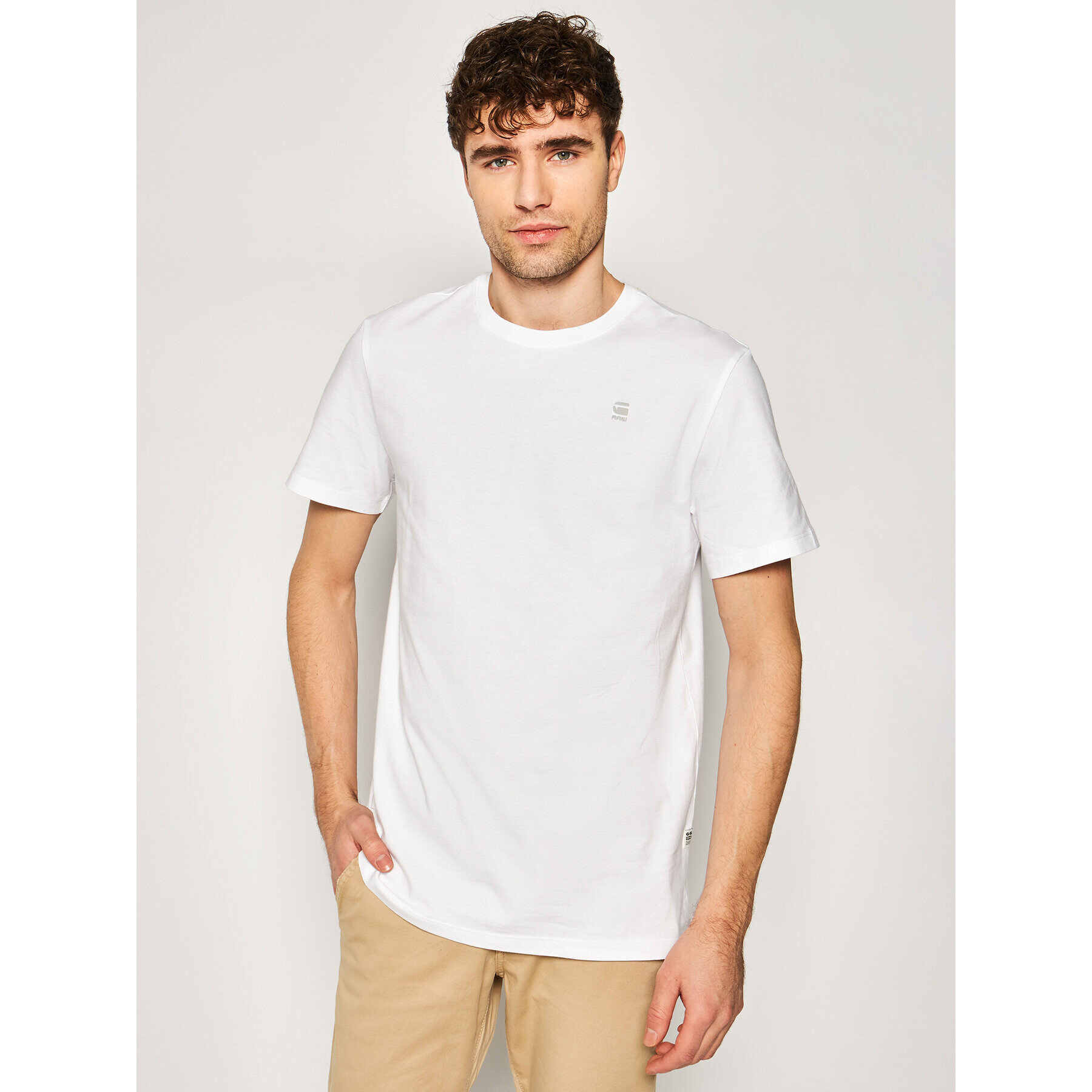 G-Star Raw Тишърт Base-S D16411-336-110 Бял Regular Fit - Pepit.bg