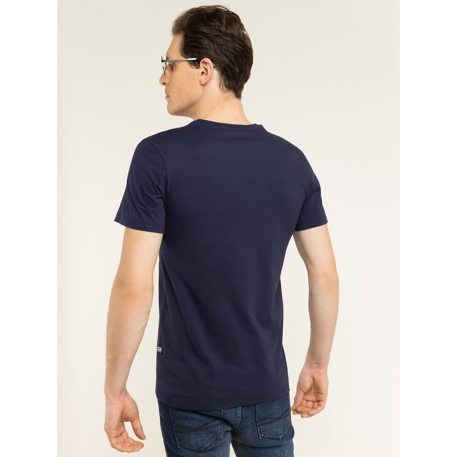 G-Star Raw Тишърт Base-S D16411-336-6484 Тъмносин Regular Fit - Pepit.bg