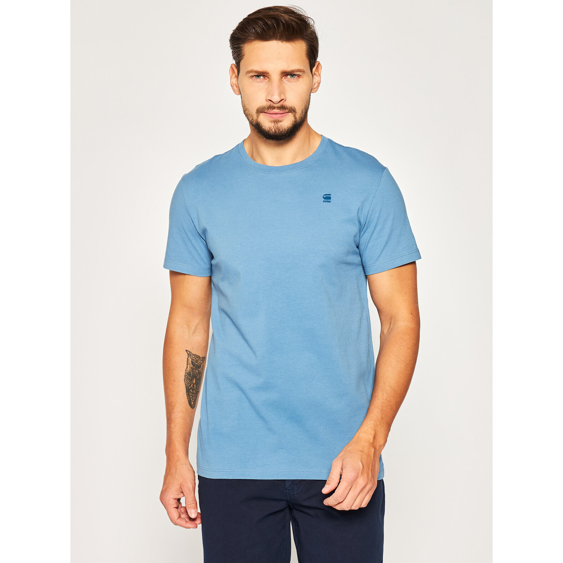G-Star Raw Тишърт Base-S D16411-336-825 Син Regular Fit - Pepit.bg