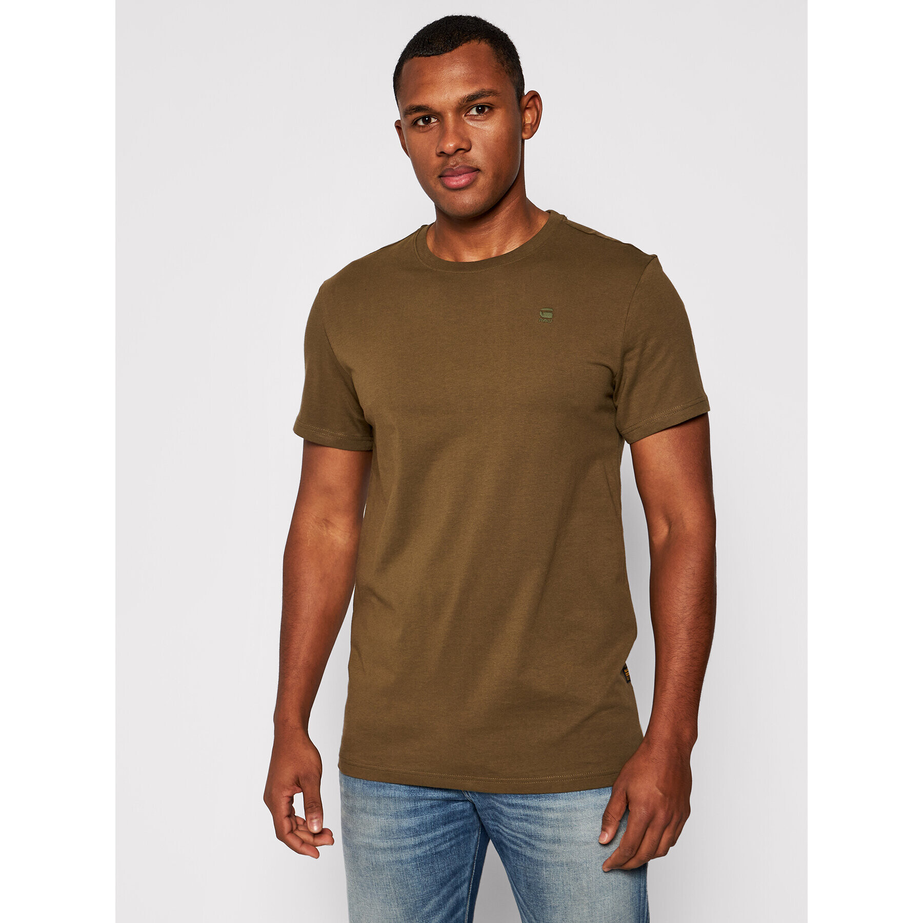 G-Star Raw Тишърт Compact D16411 336 1866 Зелен Regular Fit - Pepit.bg