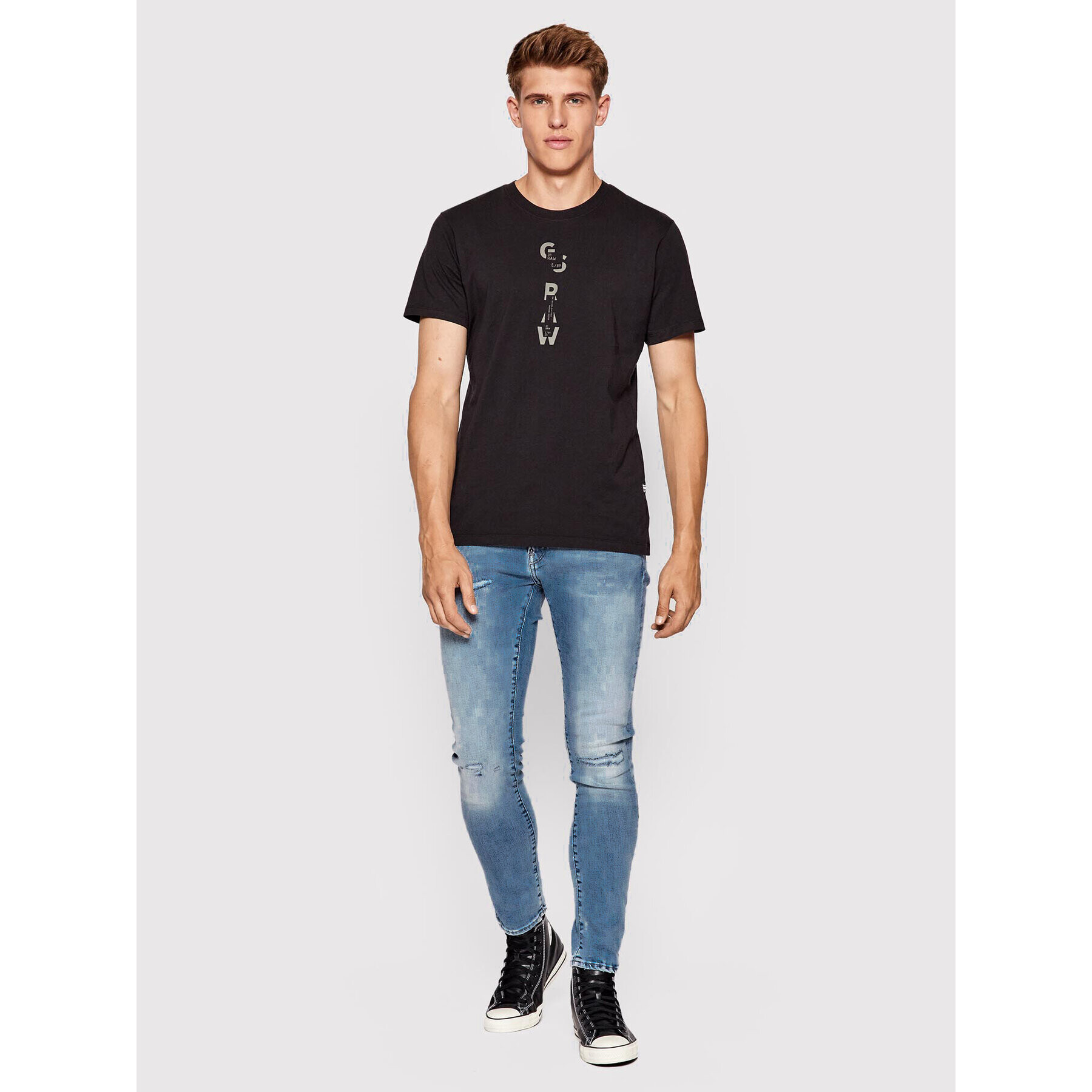 G-Star Raw Тишърт Compact D21541-336-6484 Черен Regular Fit - Pepit.bg