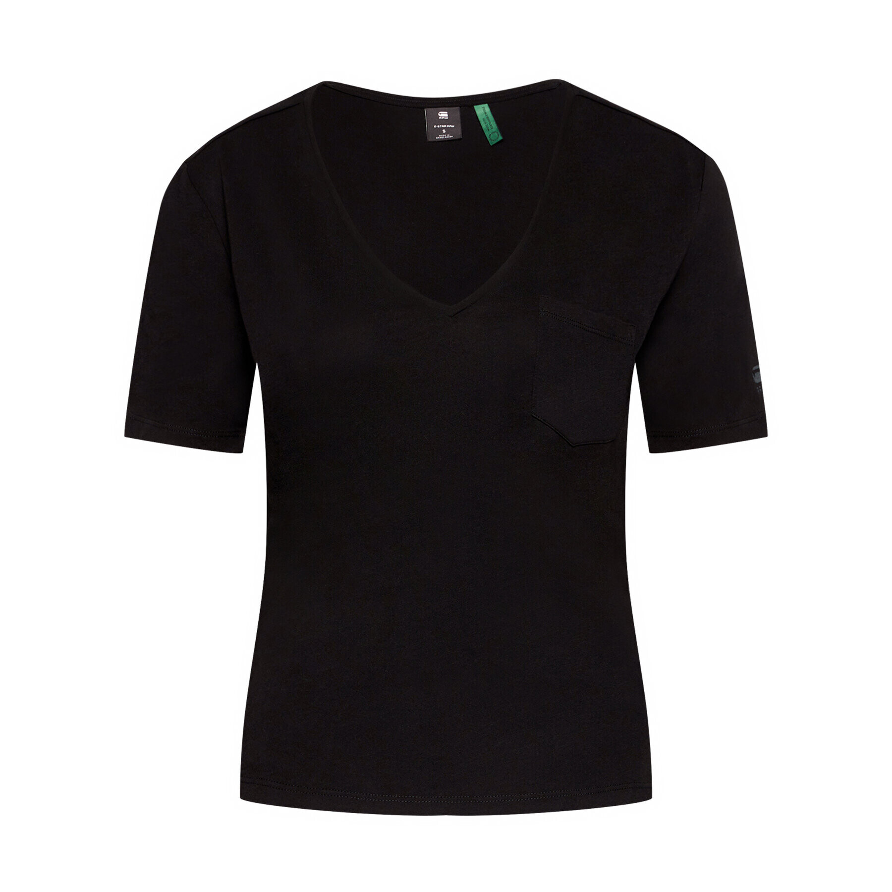 G-Star Raw Тишърт Core Ovvela V T D17258-4107-6484 Черен Regular Fit - Pepit.bg
