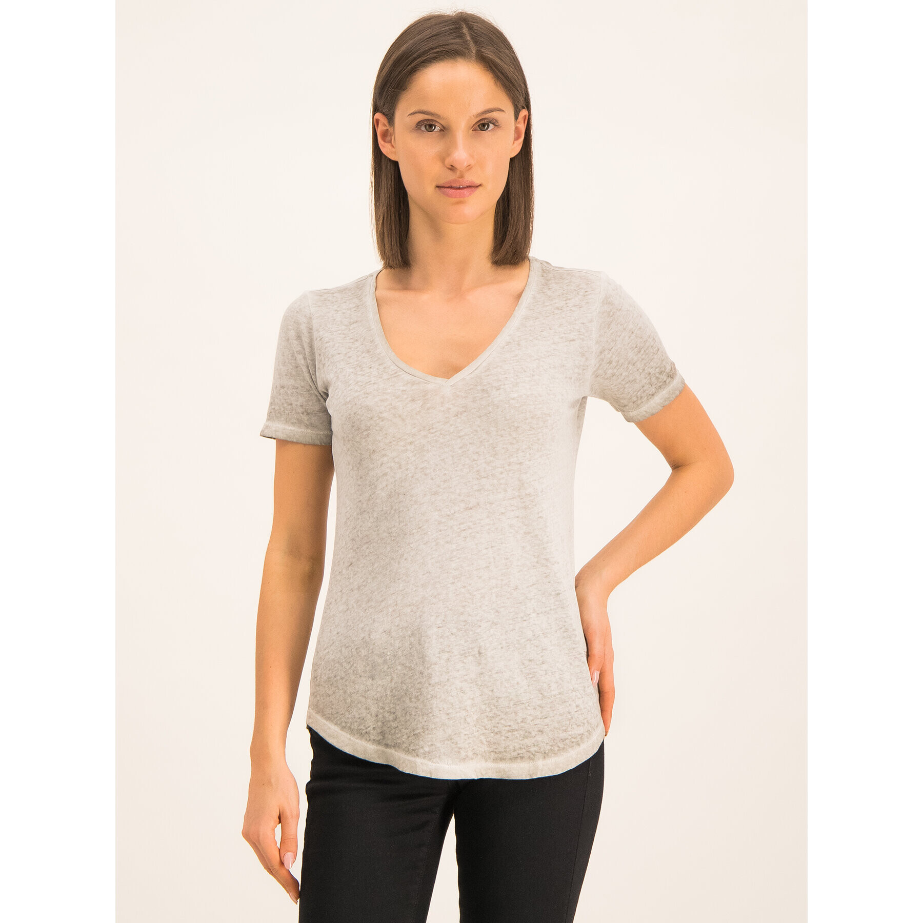 G-Star Raw Тишърт D14568-B562-1359 Сив Regular Fit - Pepit.bg
