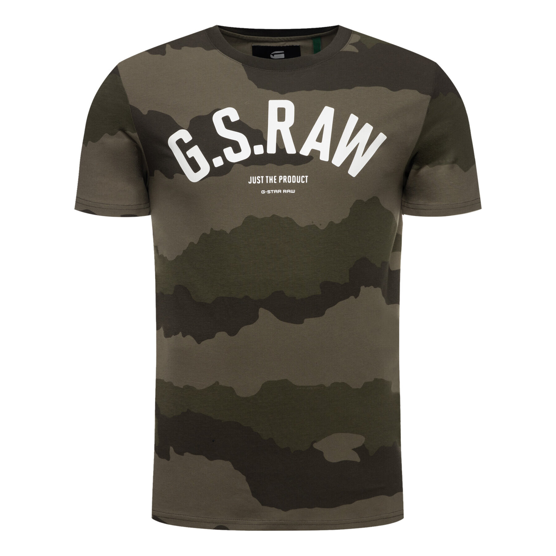 G-Star Raw Тишърт D15247-B719-A695 Зелен Regular Fit - Pepit.bg