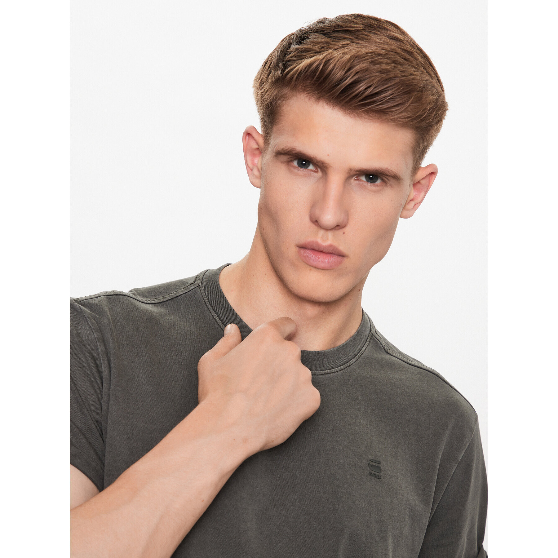 G-Star Raw Тишърт D16396-2653-B575 Сив Regular Fit - Pepit.bg
