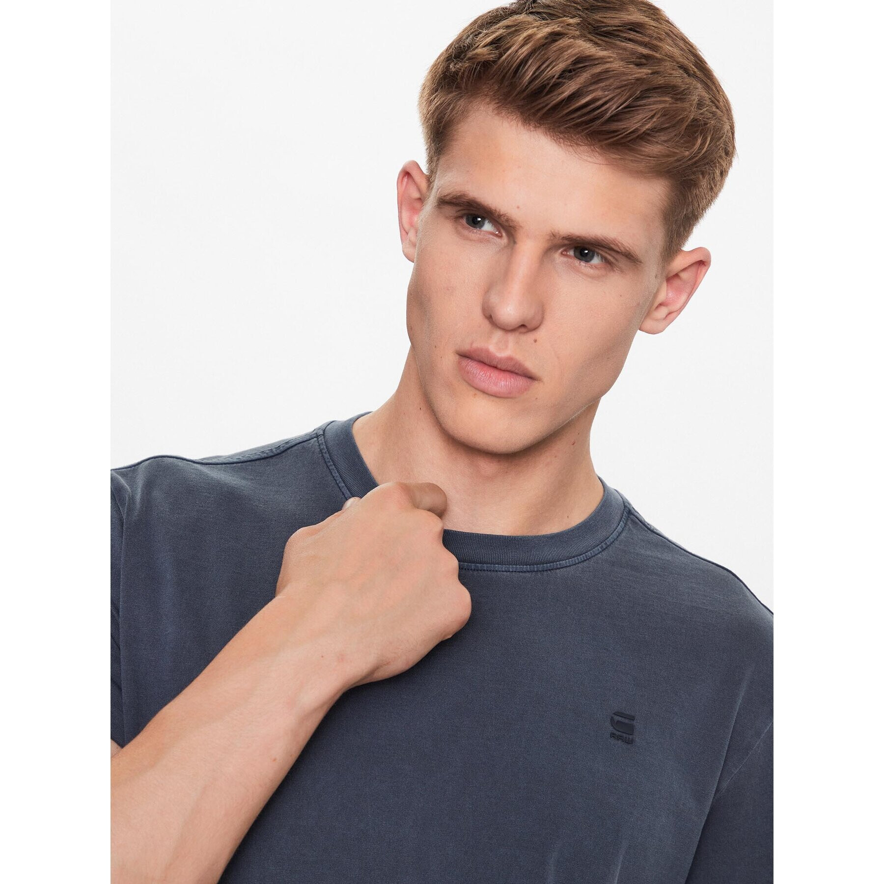 G-Star Raw Тишърт D16396-2653-D418 Син Regular Fit - Pepit.bg