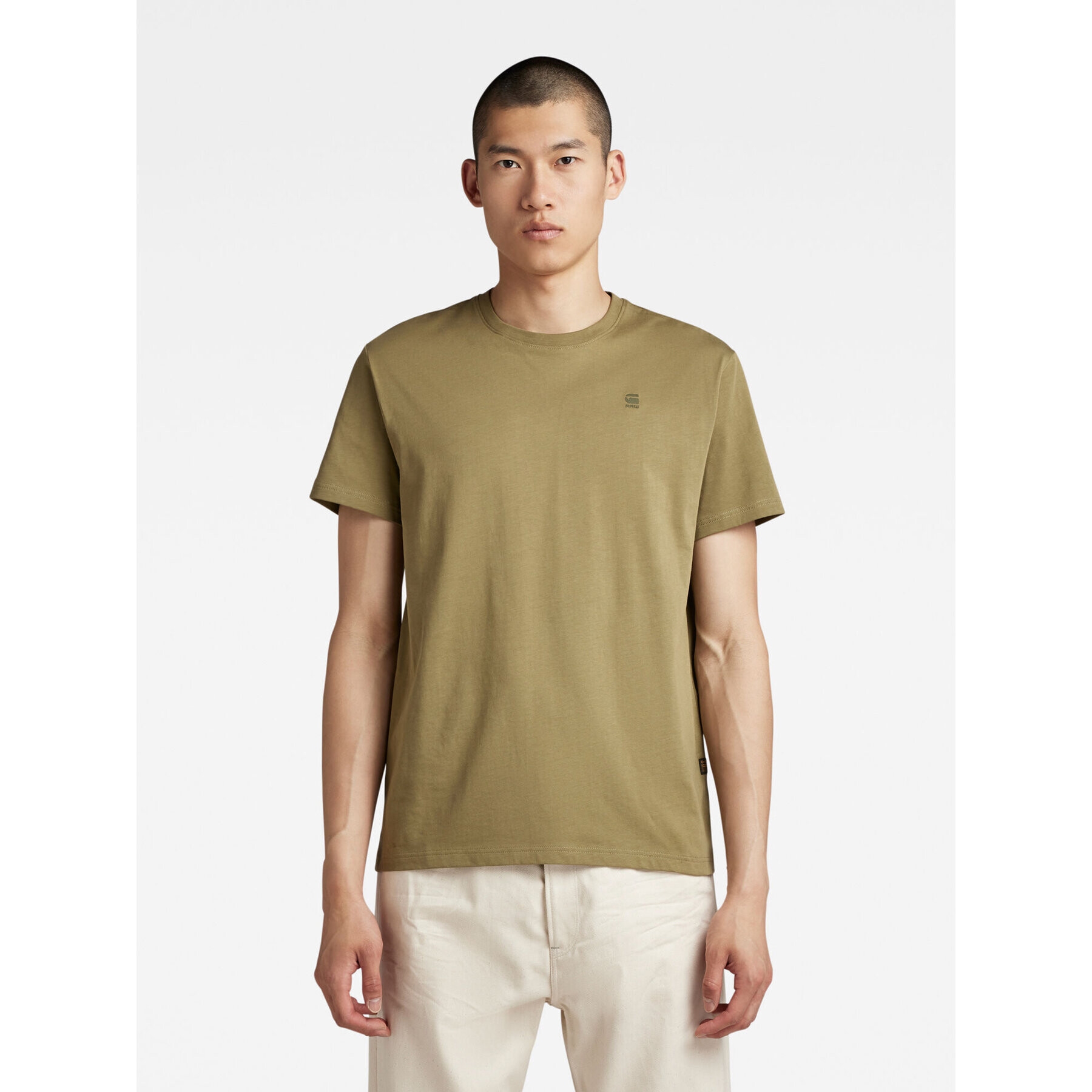 G-Star Raw Тишърт D16411-336-B212 Зелен Regular Fit - Pepit.bg