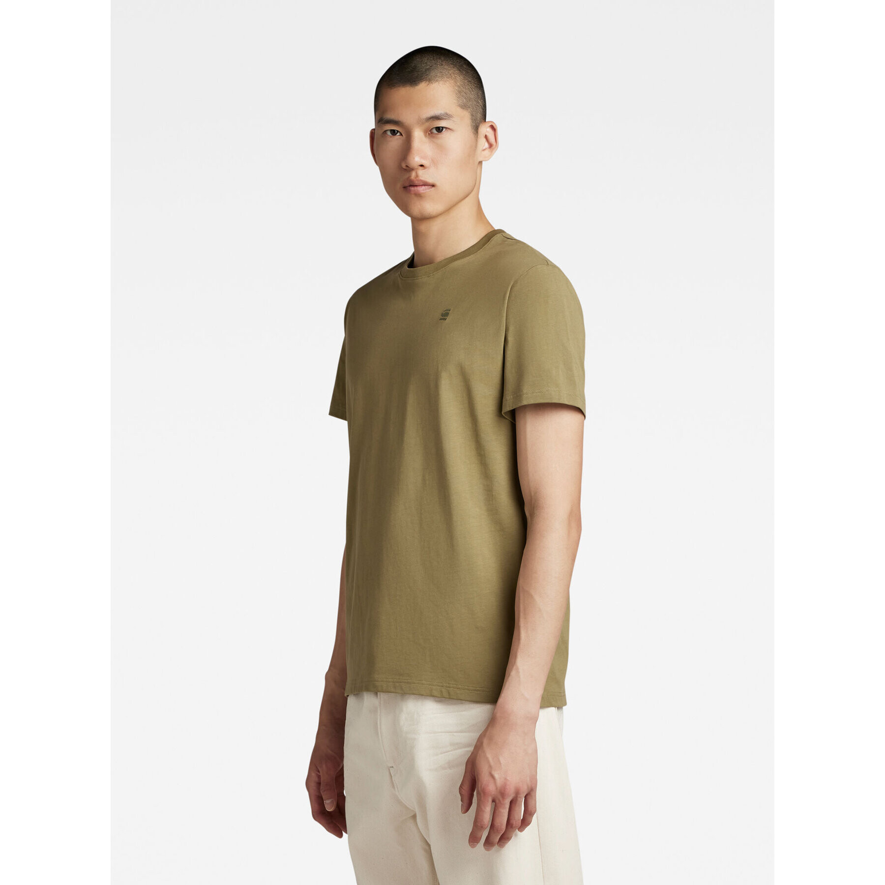 G-Star Raw Тишърт D16411-336-B212 Зелен Regular Fit - Pepit.bg