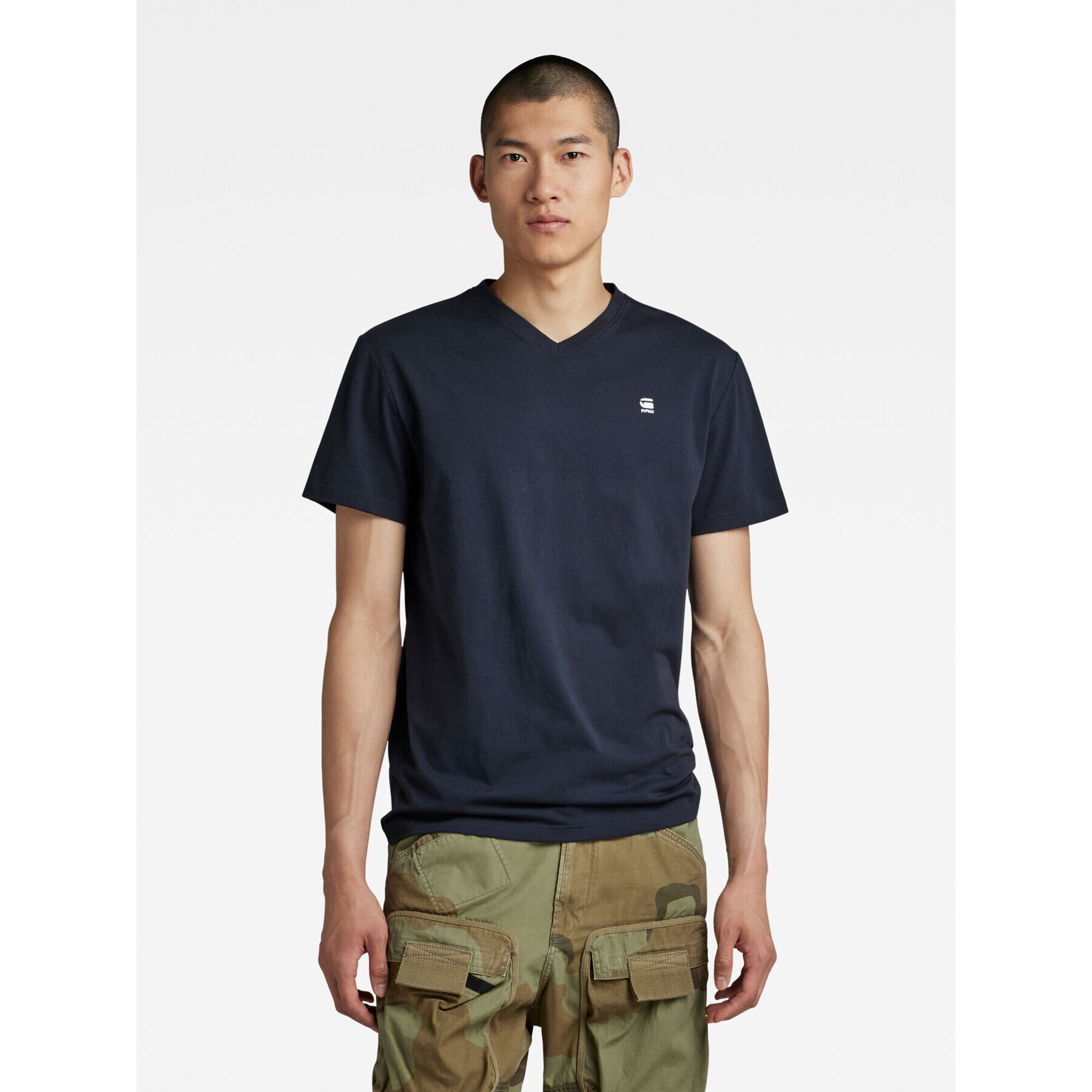 G-Star Raw Тишърт D16412-336-C742 Тъмносин Regular Fit - Pepit.bg