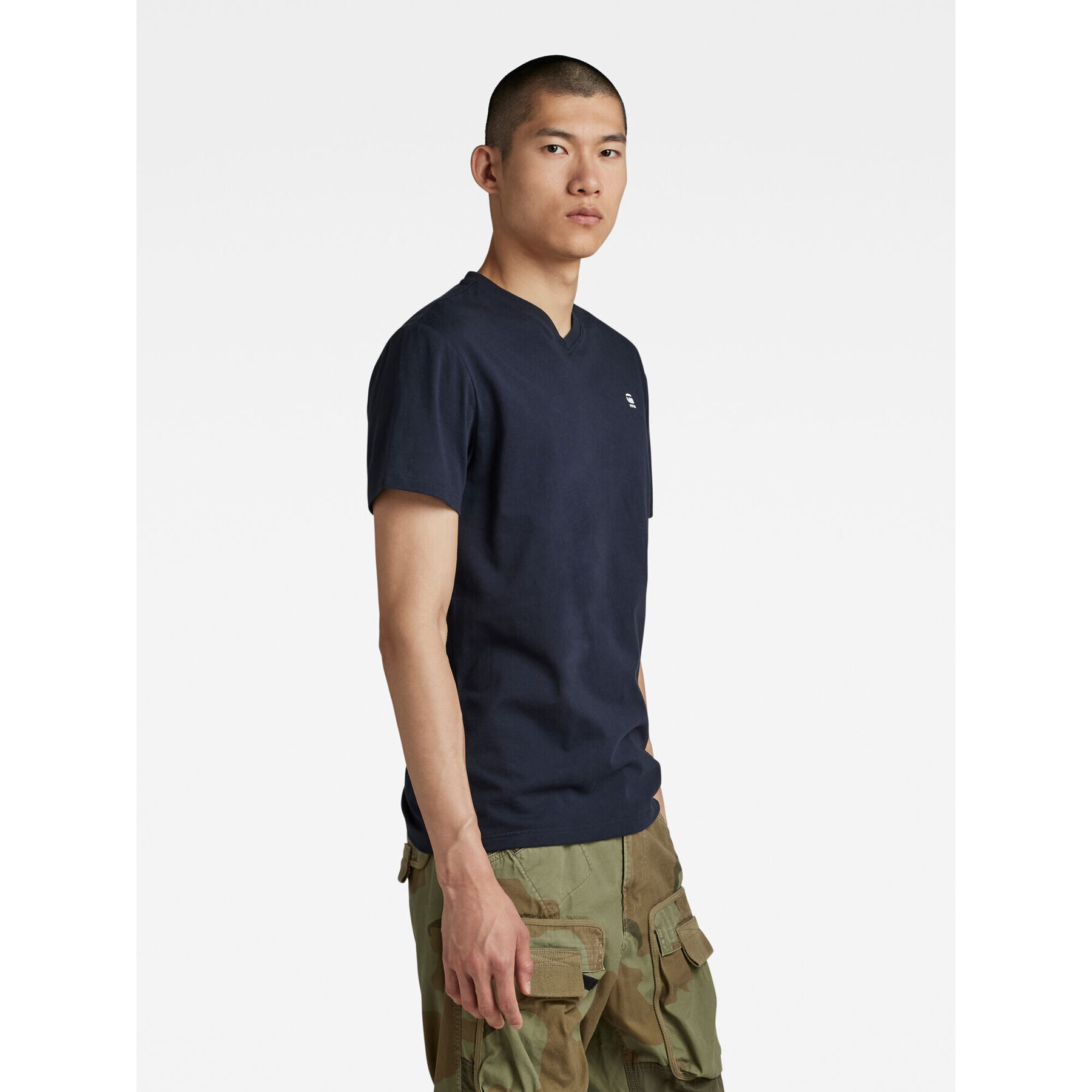 G-Star Raw Тишърт D16412-336-C742 Тъмносин Regular Fit - Pepit.bg