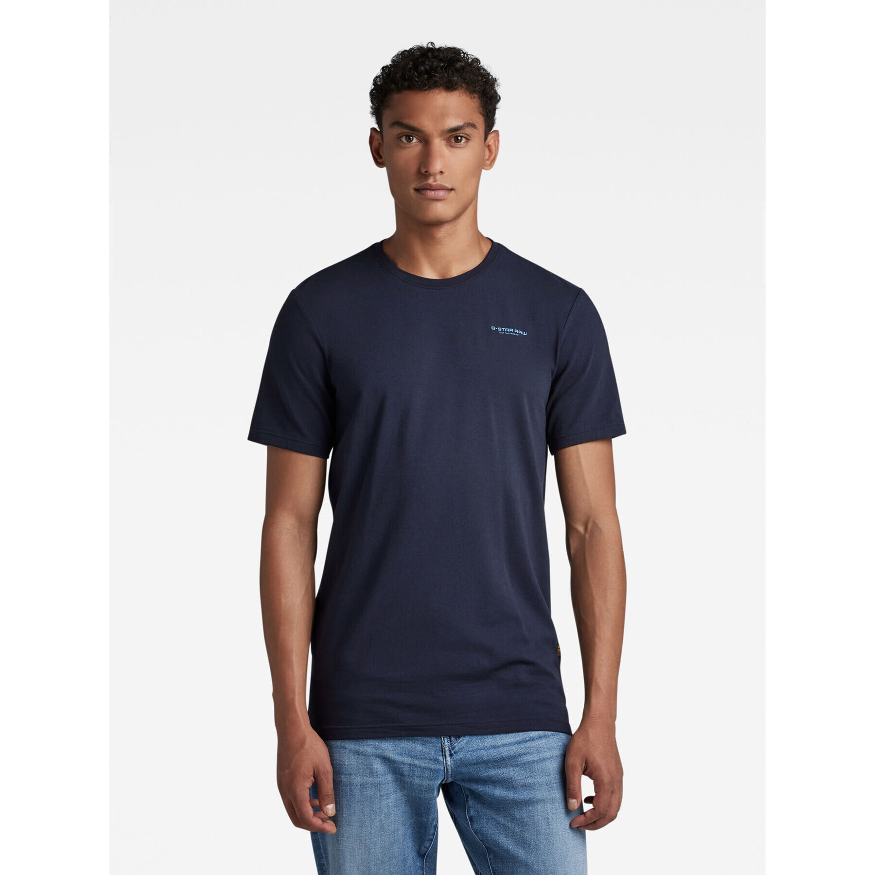 G-Star Raw Тишърт D19070-C723-C742 Тъмносин Slim Fit - Pepit.bg