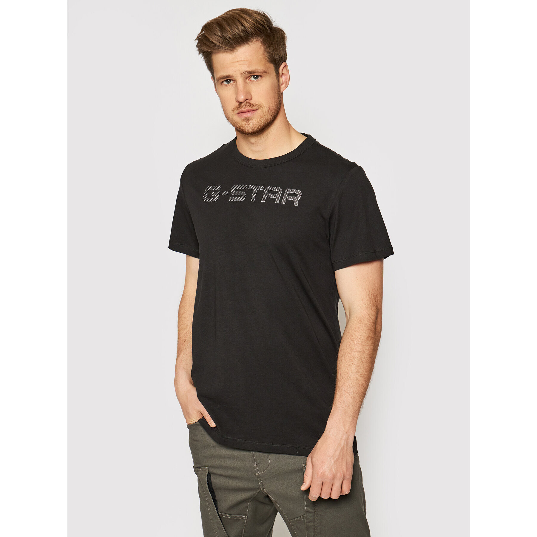 G-Star Raw Тишърт D20482-336-6484 Черен Regular Fit - Pepit.bg