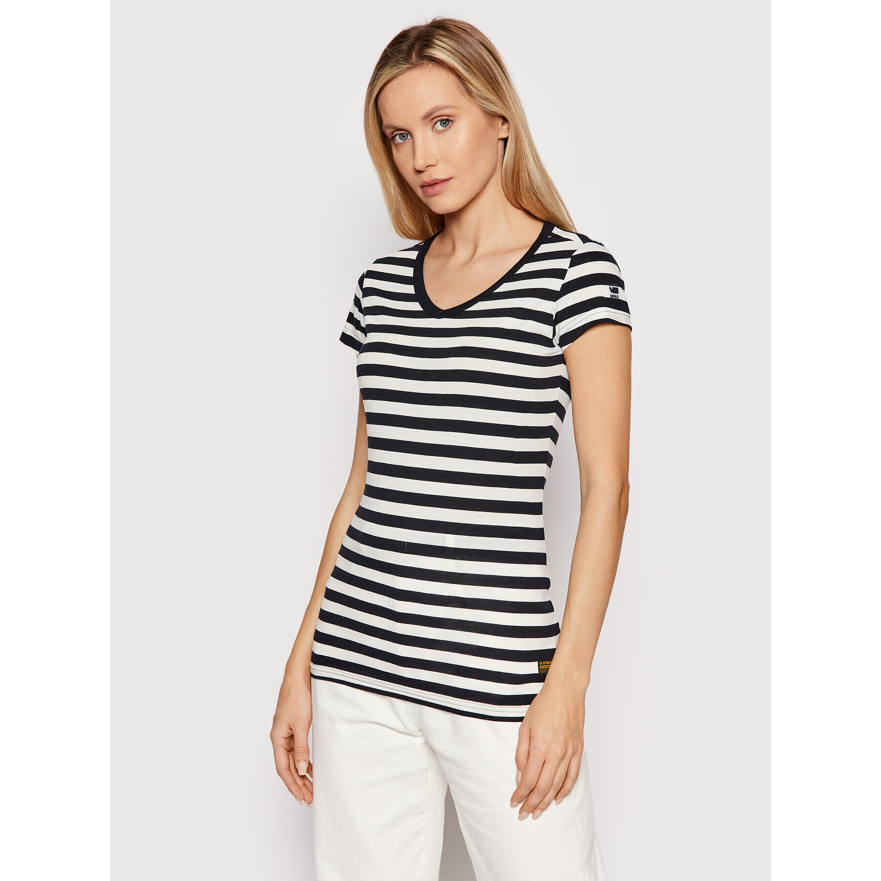G-Star Raw Тишърт D20605-C483-C783 Бял Regular Fit - Pepit.bg