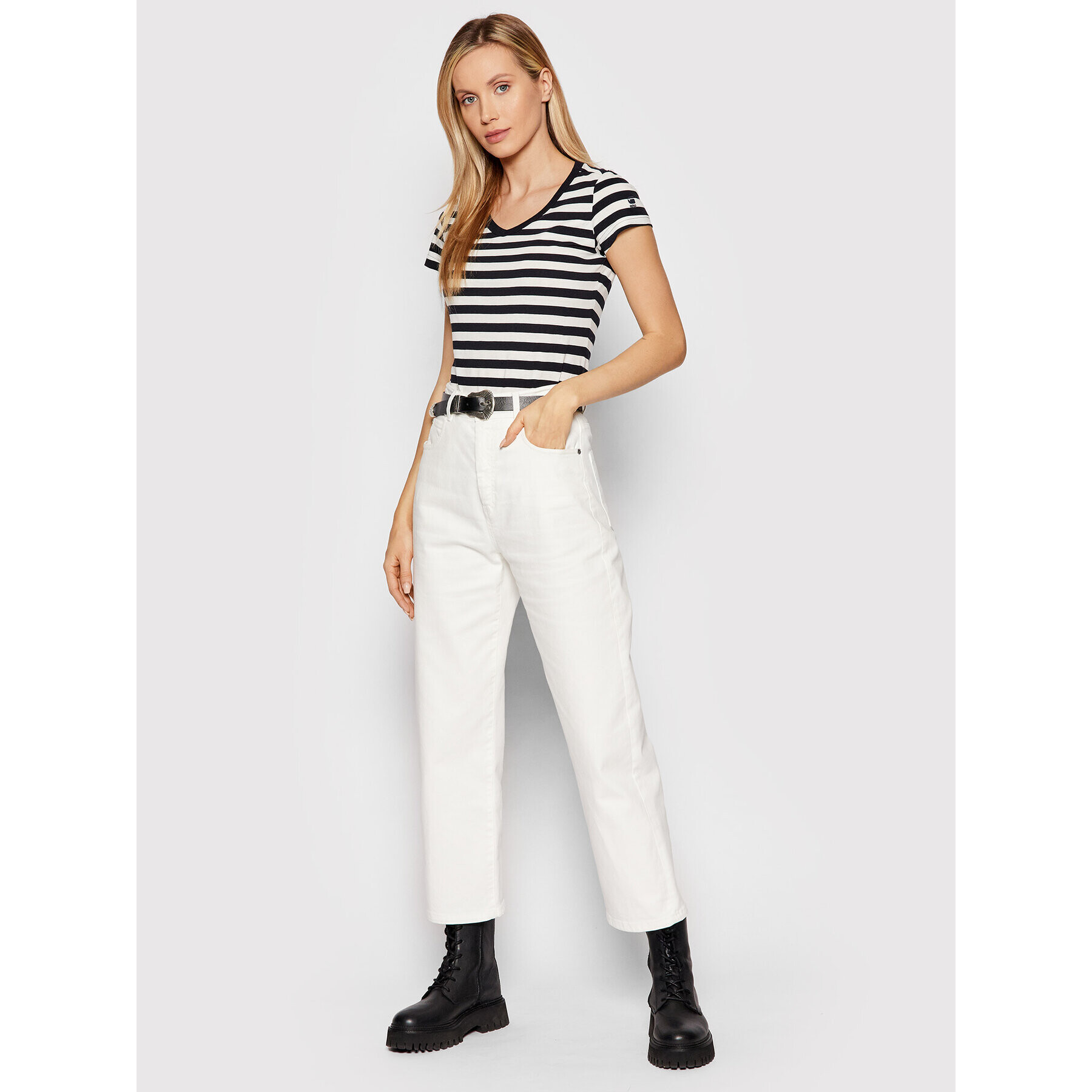 G-Star Raw Тишърт D20605-C483-C783 Бял Regular Fit - Pepit.bg