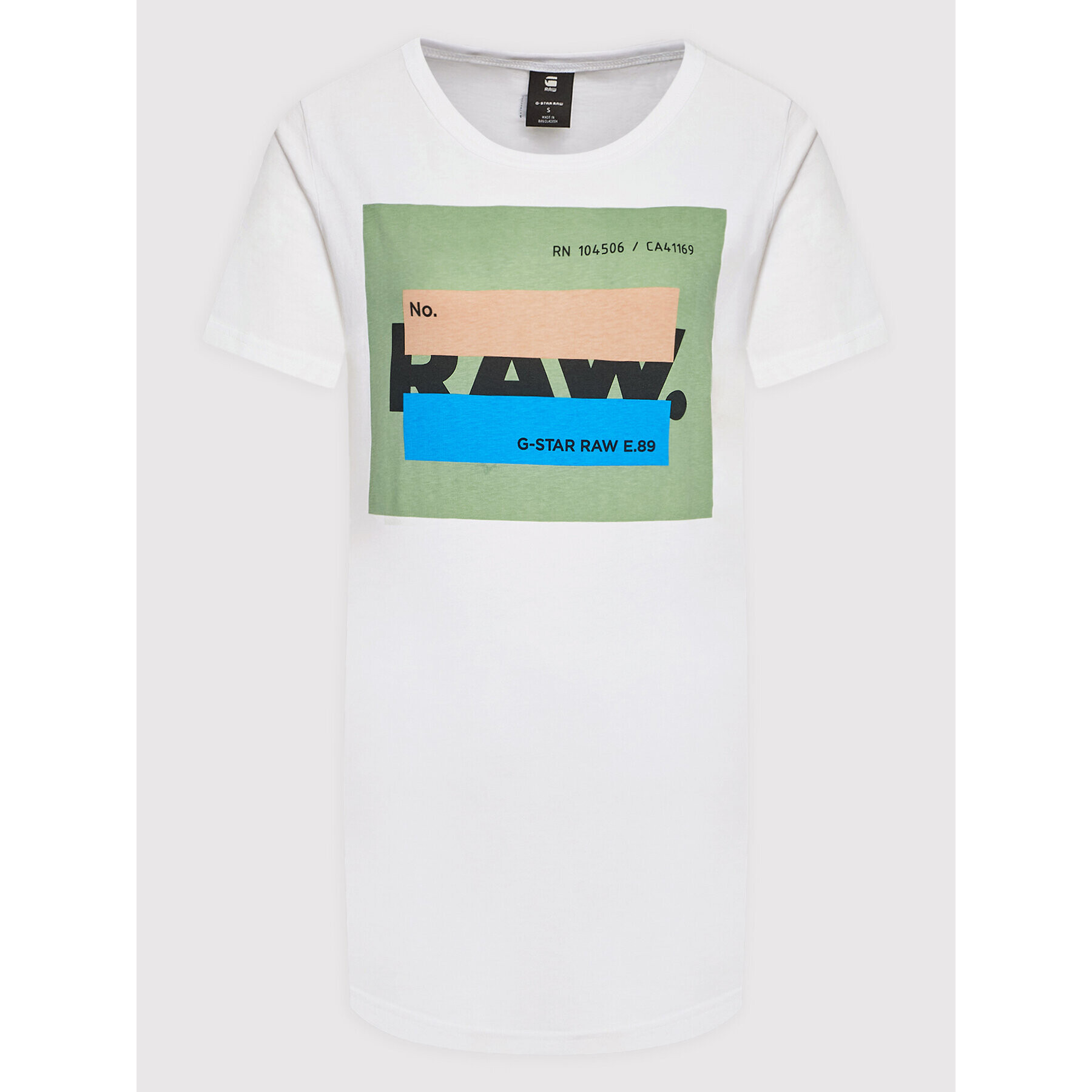 G-Star Raw Тишърт D21237-336-110 Бял Slim Fit - Pepit.bg