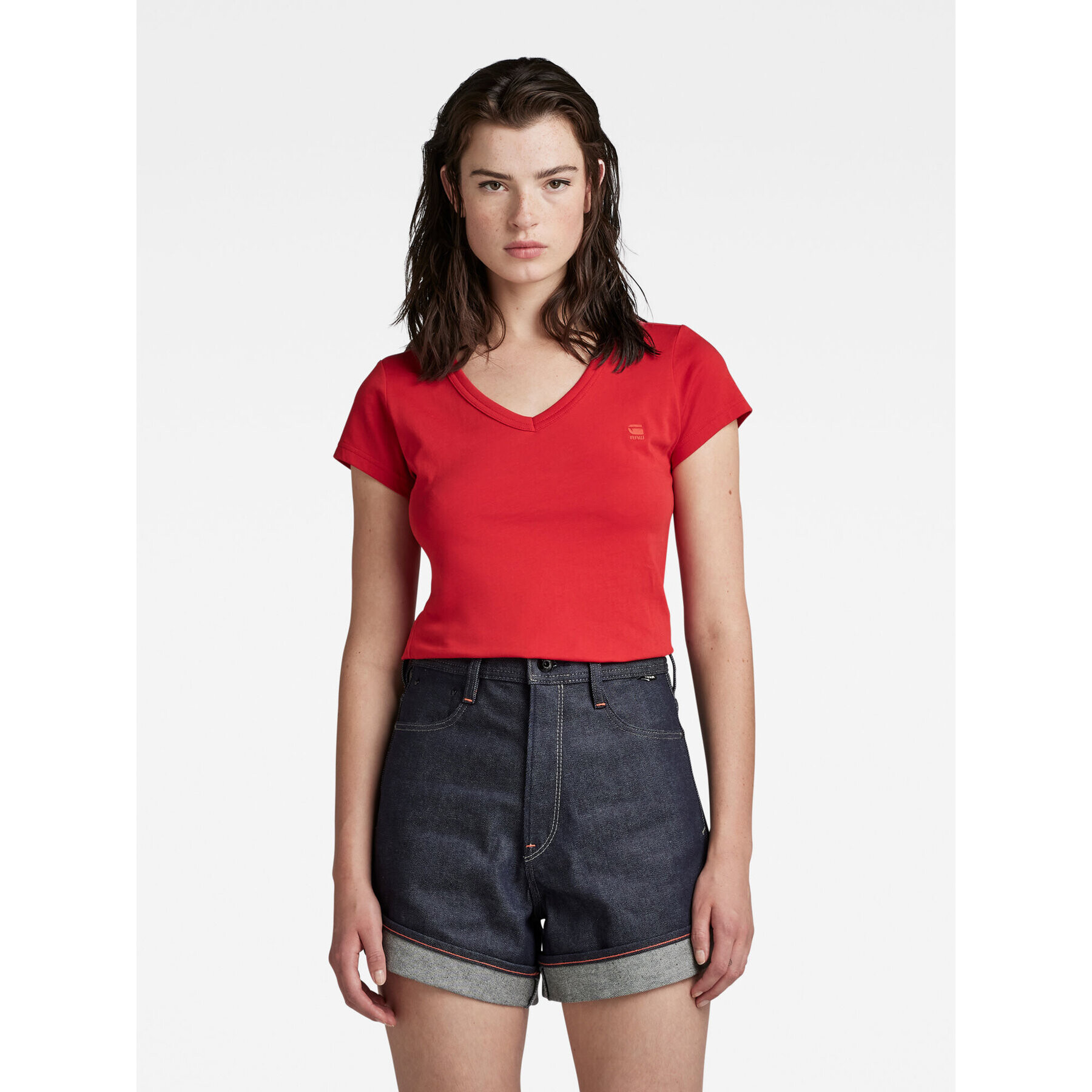 G-Star Raw Тишърт D21314-4107-A911 Червен Regular Fit - Pepit.bg