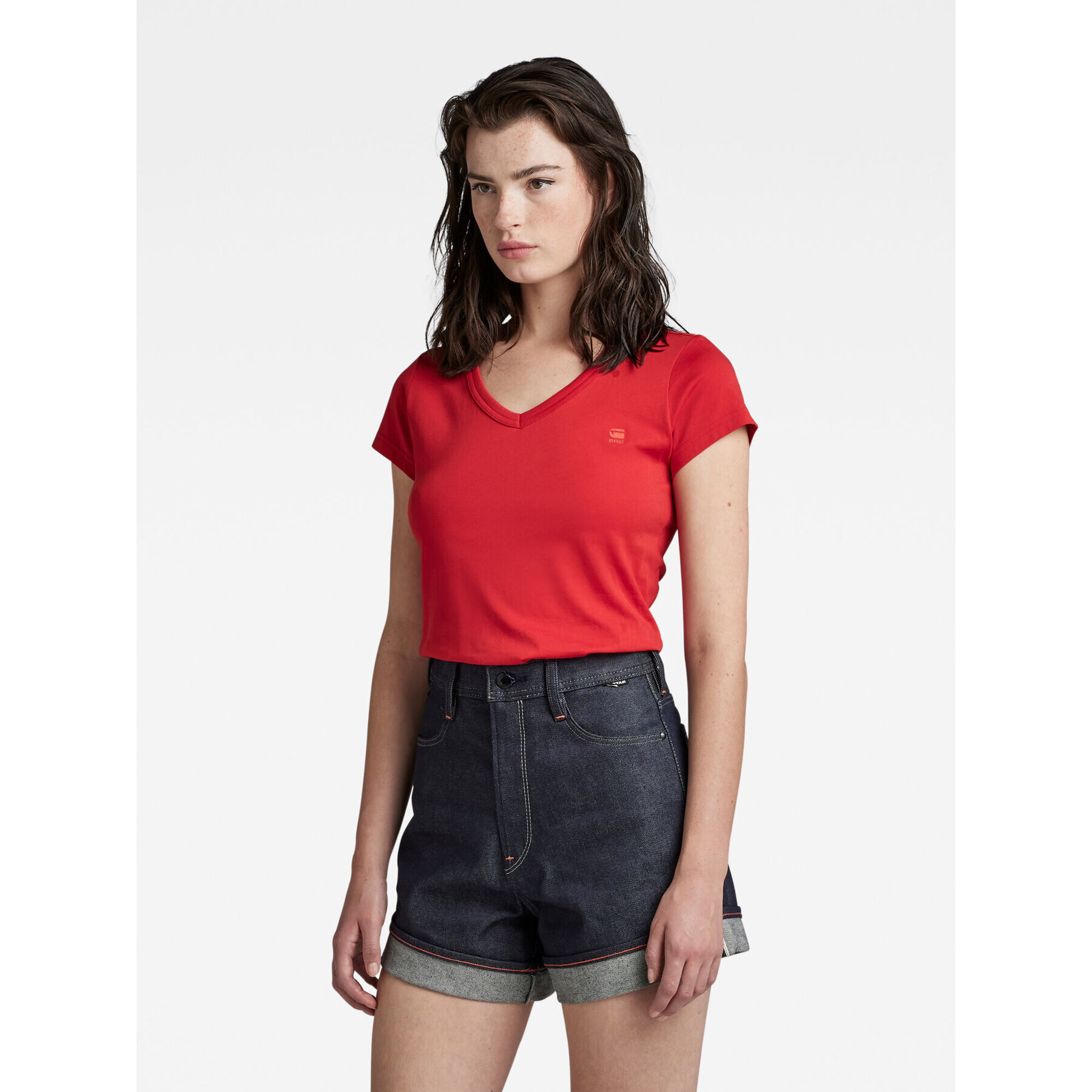 G-Star Raw Тишърт D21314-4107-A911 Червен Regular Fit - Pepit.bg