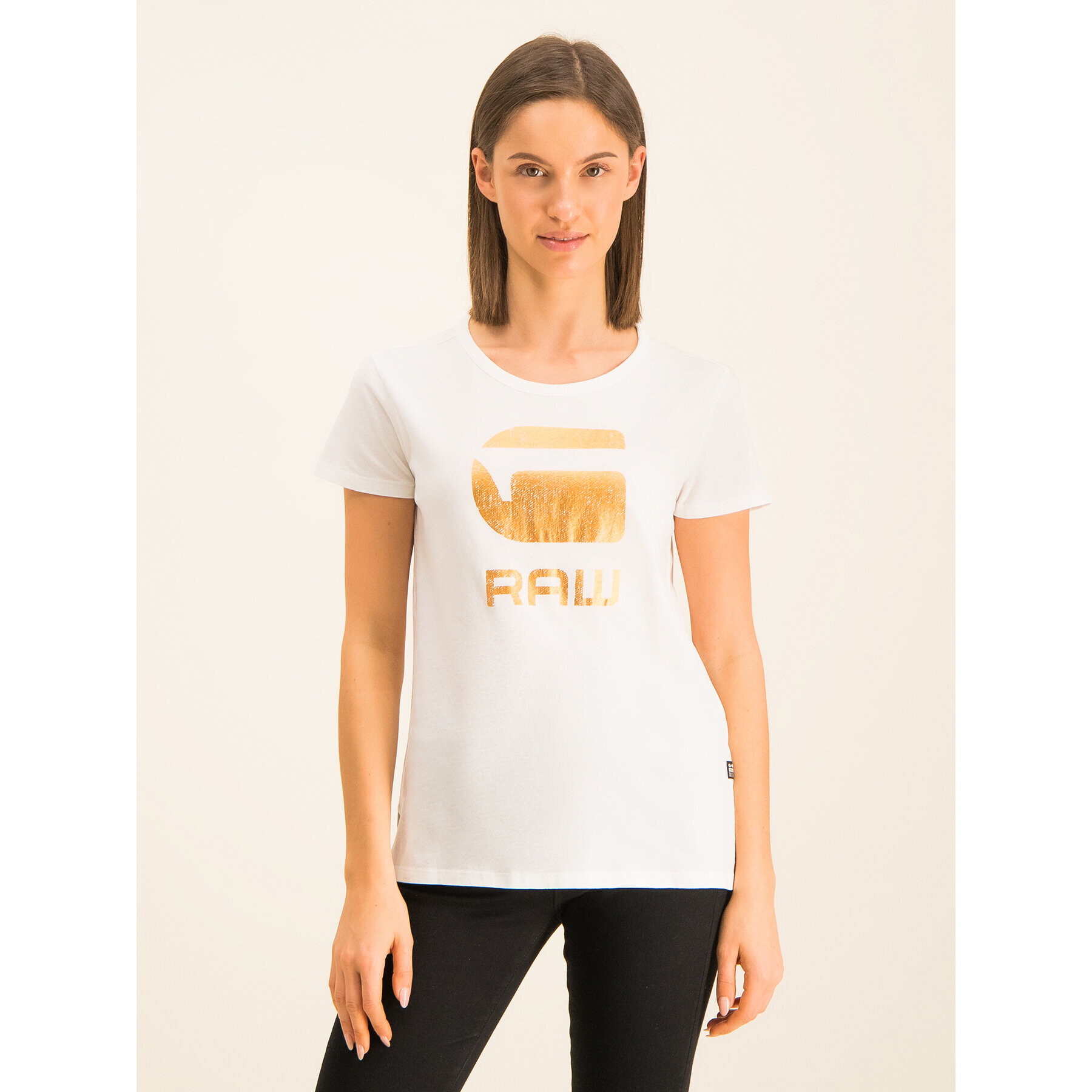 G-Star Raw Тишърт Graphic 21 Top D15750-4107-111 Бял Regular Fit - Pepit.bg