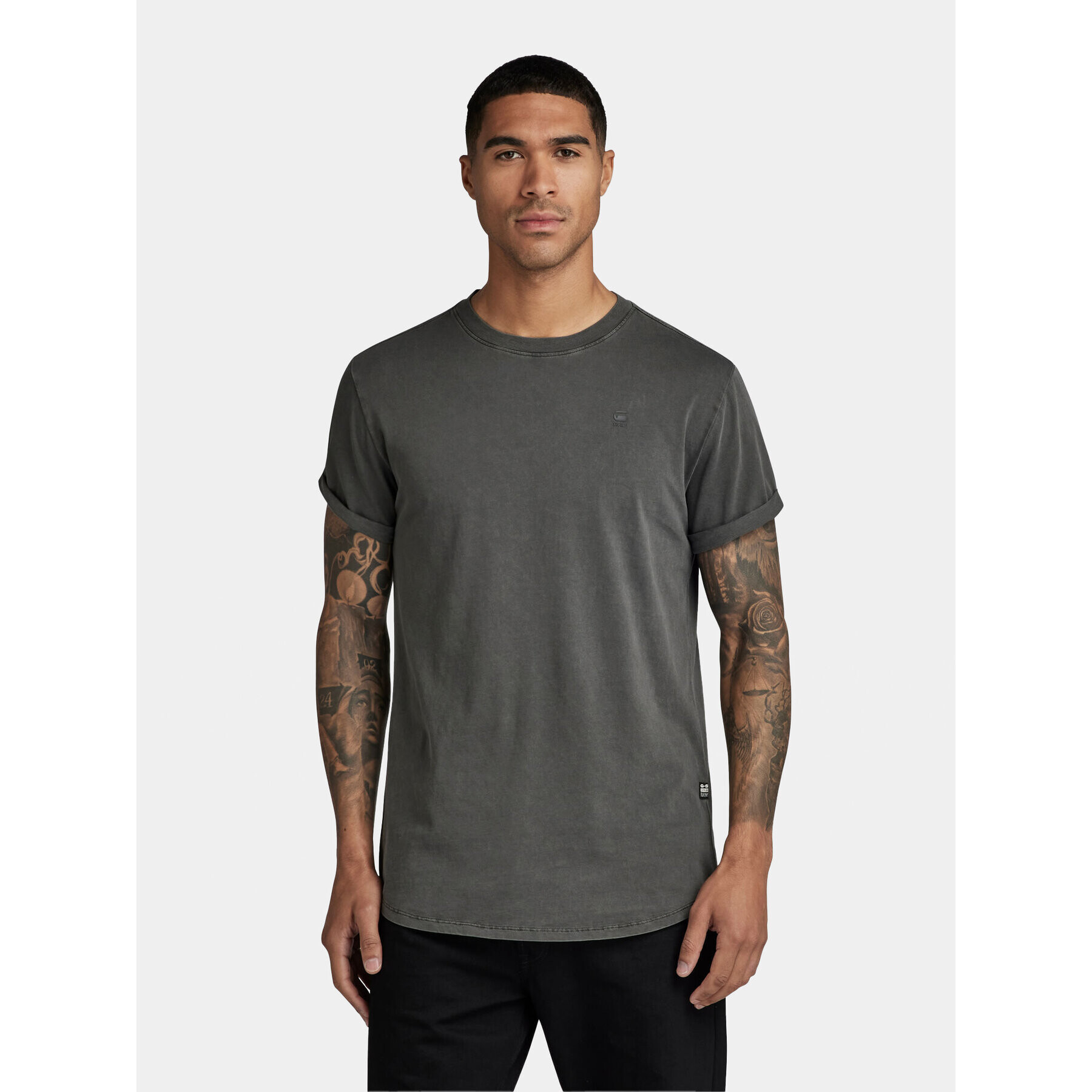 G-Star Raw Тишърт Lash D16396-2653-G179 Сив Regular Fit - Pepit.bg