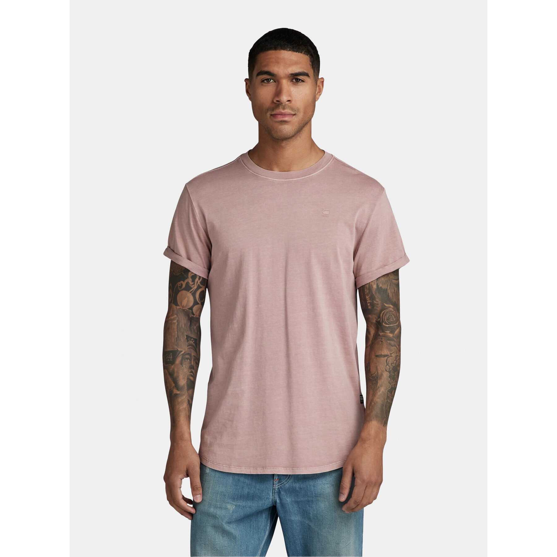 G-Star Raw Тишърт Lash D16396-2653-G216 Розов Regular Fit - Pepit.bg