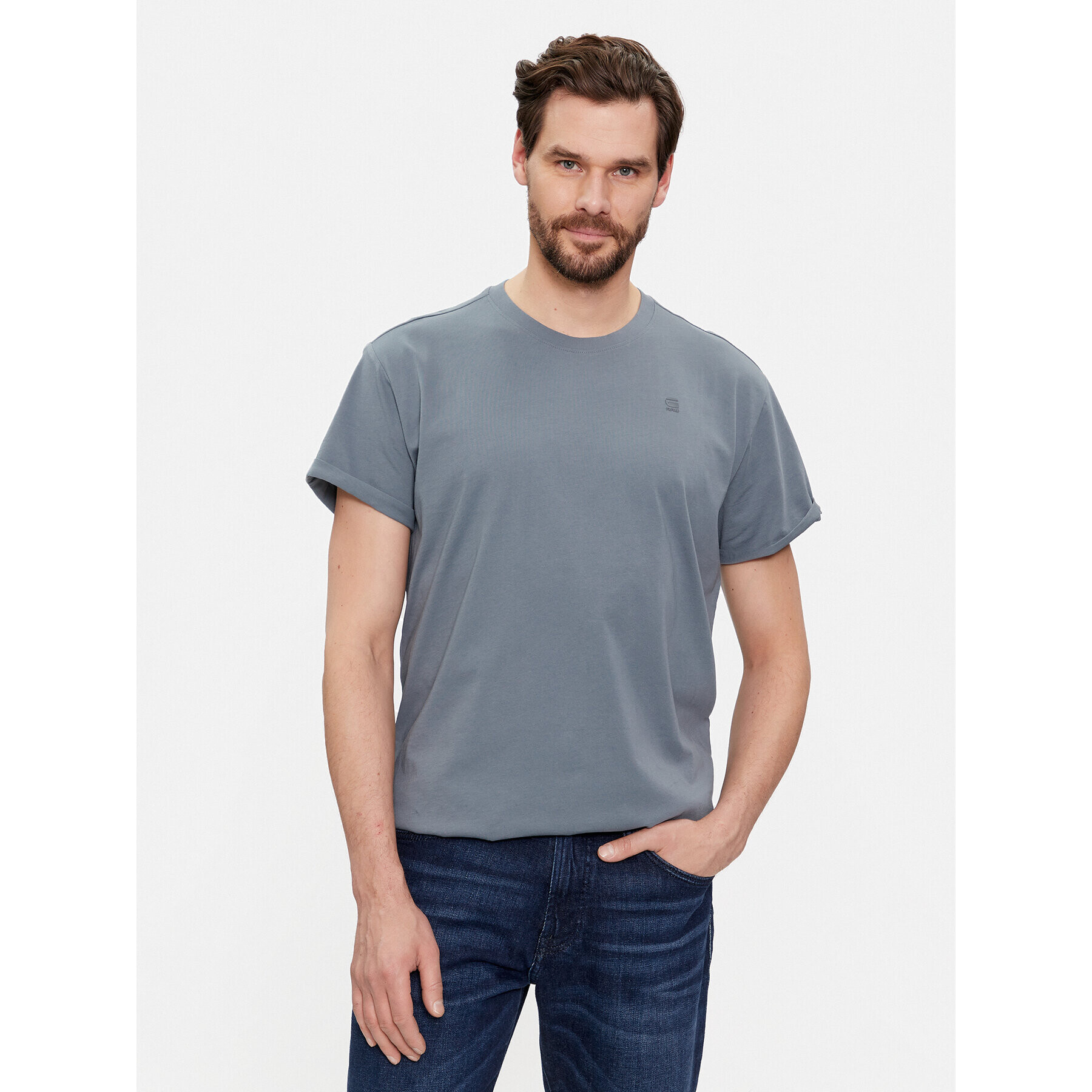 G-Star Raw Тишърт Lash D16396-B353-5781 Син Regular Fit - Pepit.bg