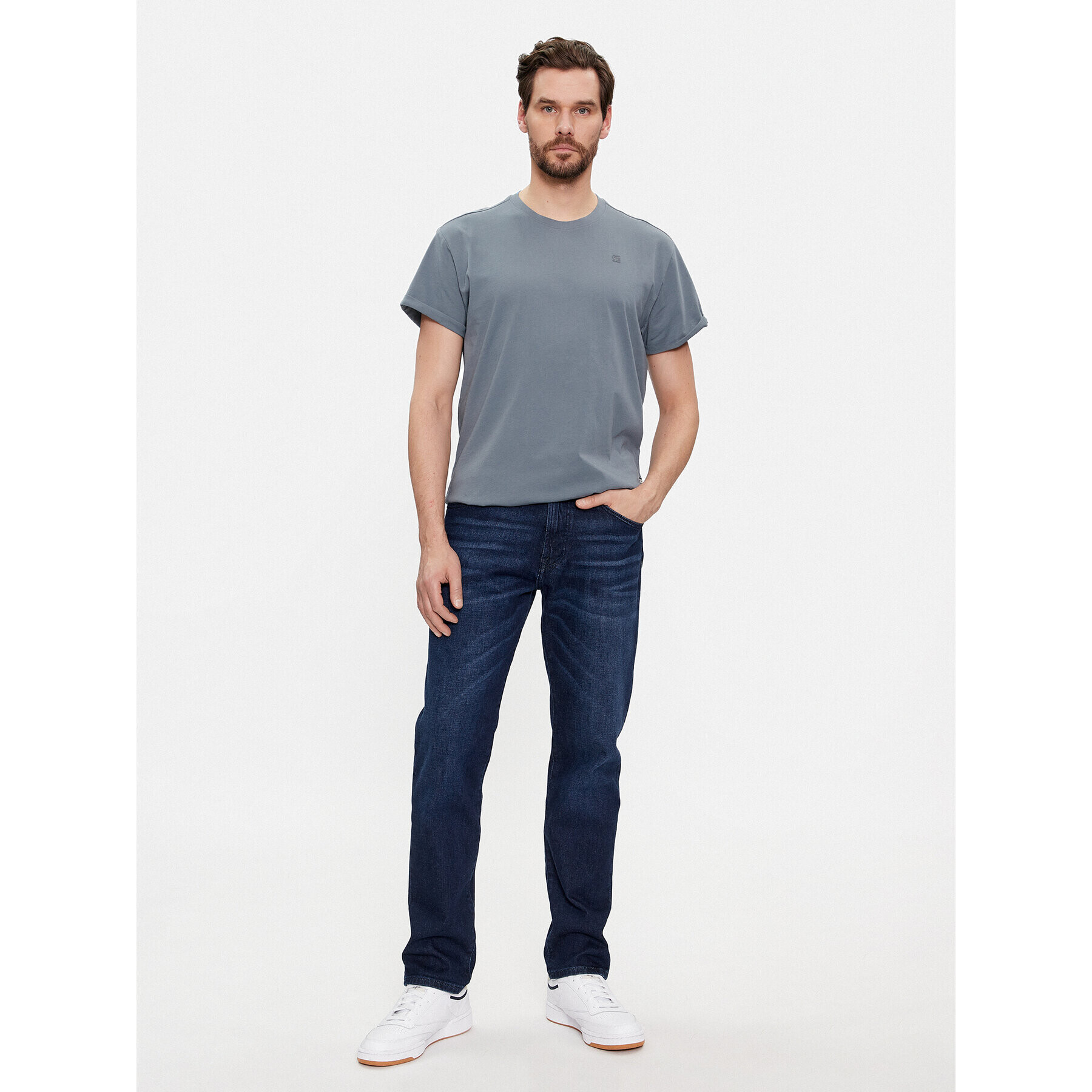 G-Star Raw Тишърт Lash D16396-B353-5781 Син Regular Fit - Pepit.bg