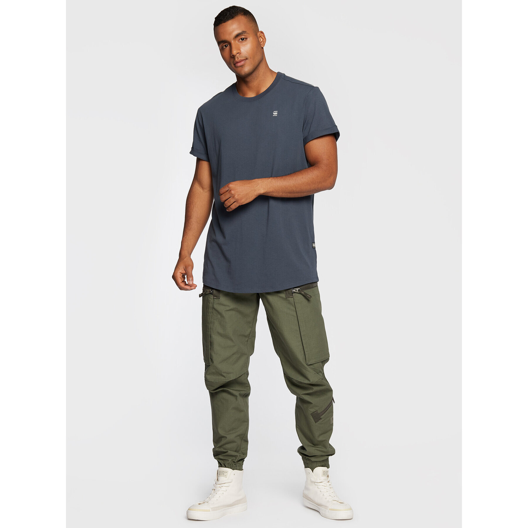 G-Star Raw Тишърт Lash D16396-B353-863 Син Regular Fit - Pepit.bg