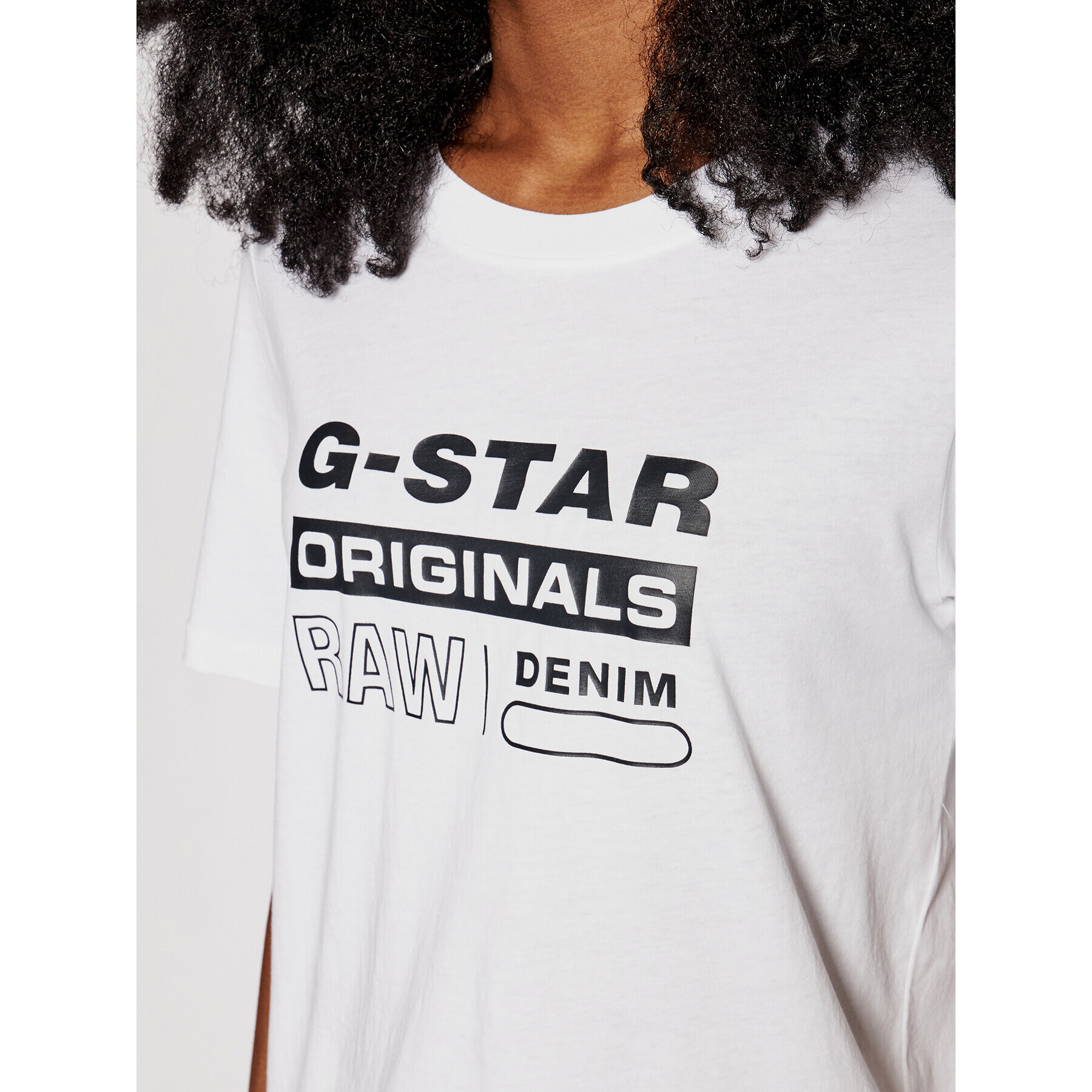 G-Star Raw Тишърт Lyon D19953-4107-110 Бял Regular Fit - Pepit.bg